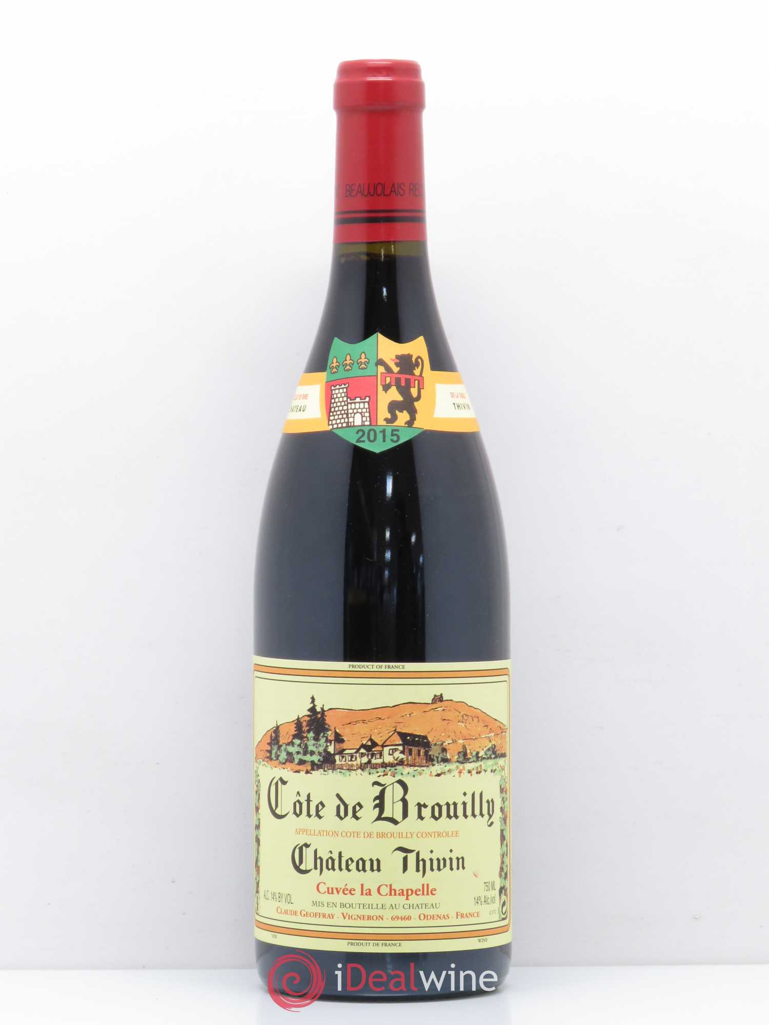 Côte de Brouilly Cuvée La Chapelle Château Thivin 2015 - Lot de 1 bouteille - 0