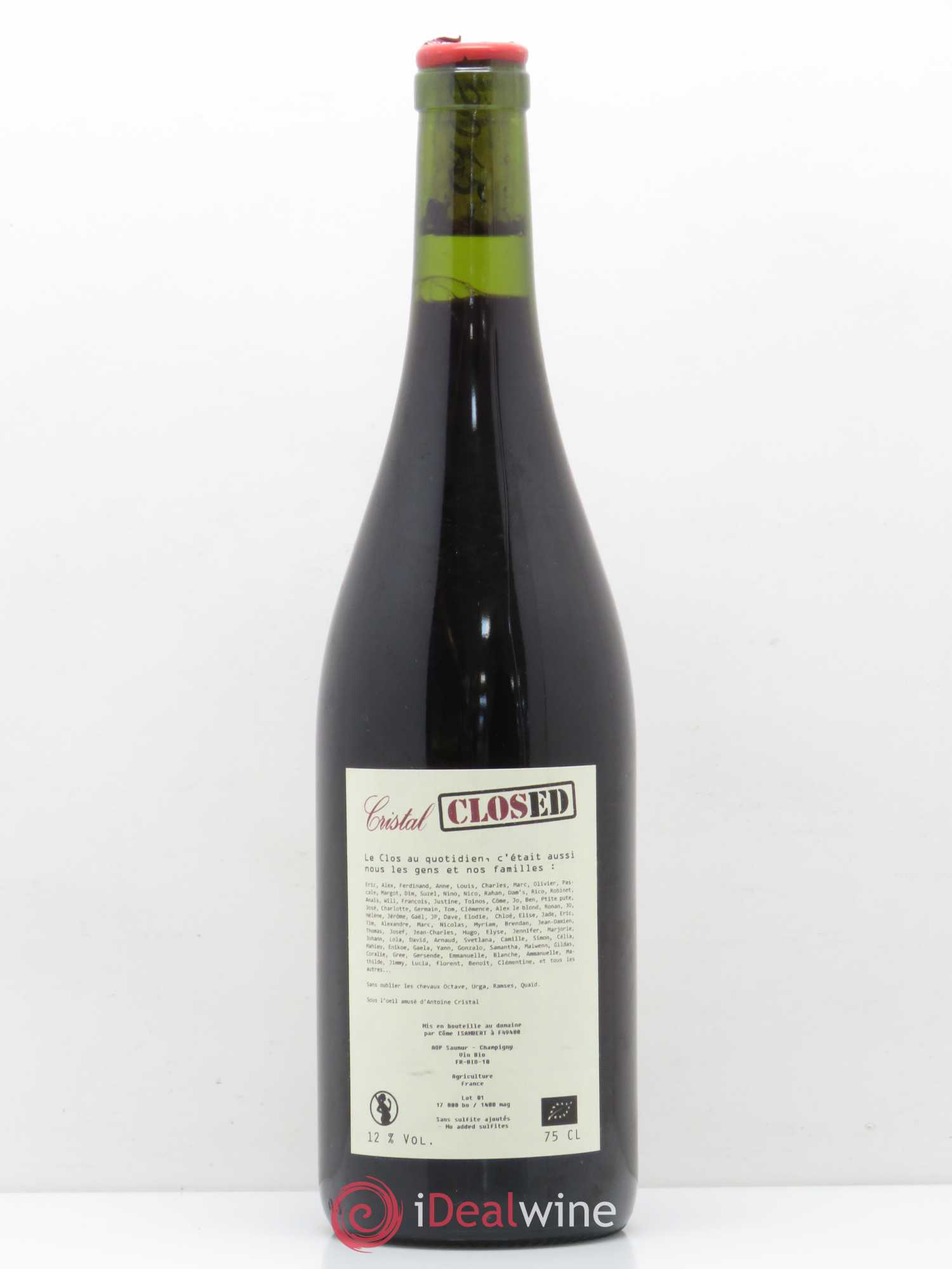 Saumur-Champigny Closed Clos Cristal 2015 - Posten von 1 Flasche - 1