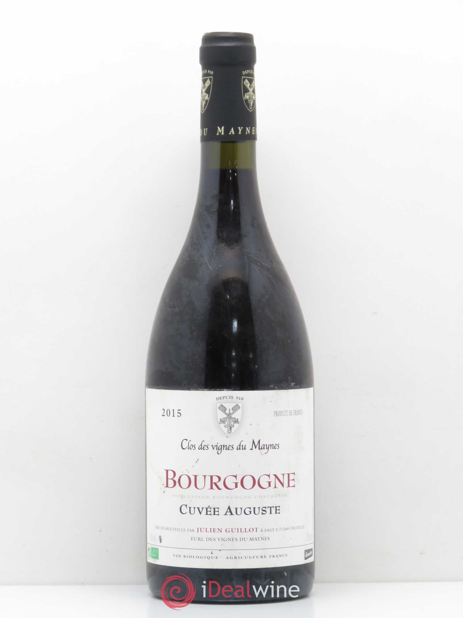 Bourgogne cuvée Auguste Clos des Vignes du Maynes Julien Guillot 2015 - Posten von 1 Flasche - 0