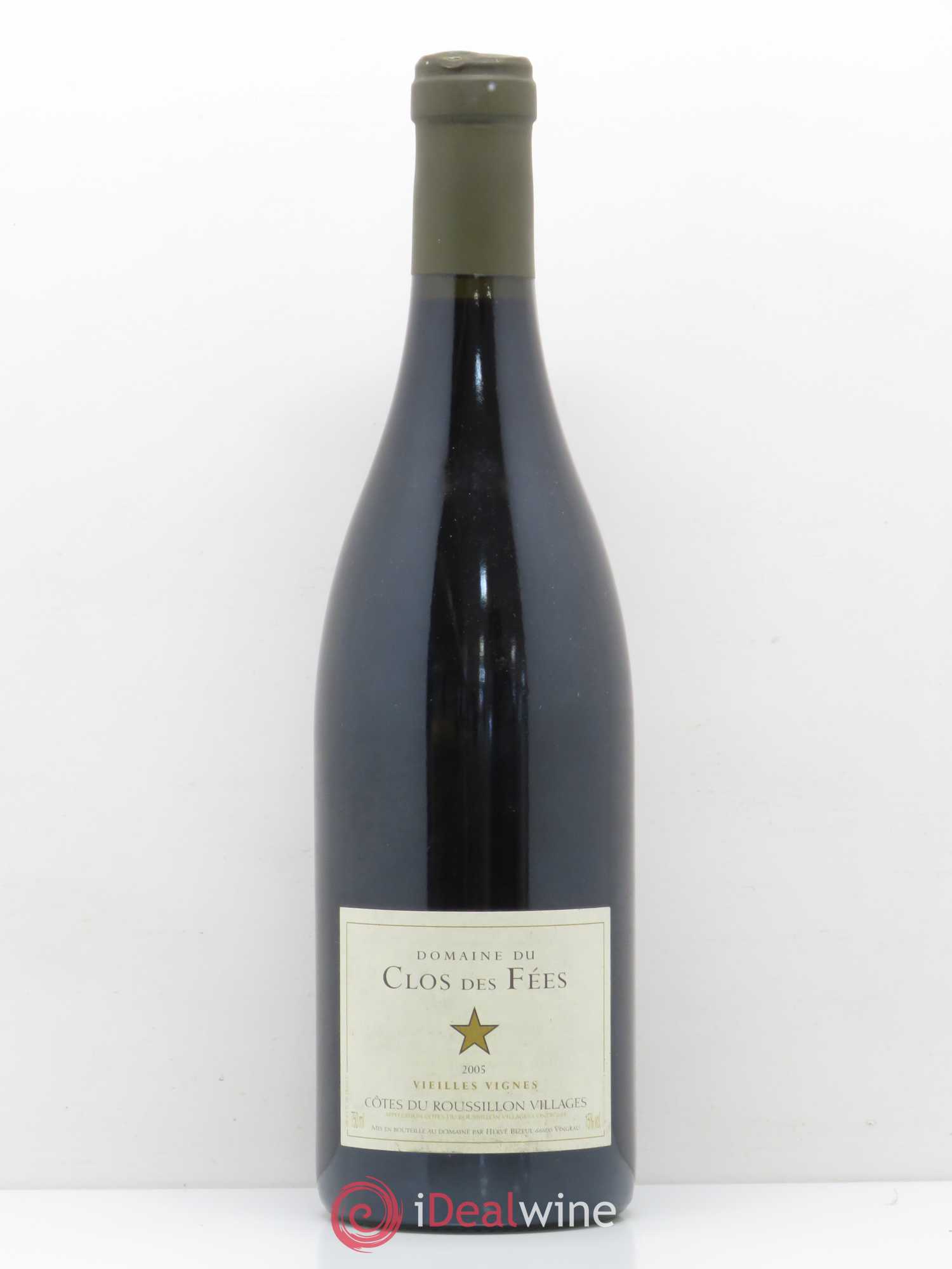 Côtes du Roussillon Villages Clos des Fées Vieilles vignes Hervé Bizeul 2005 - Lot de 1 bouteille - 0