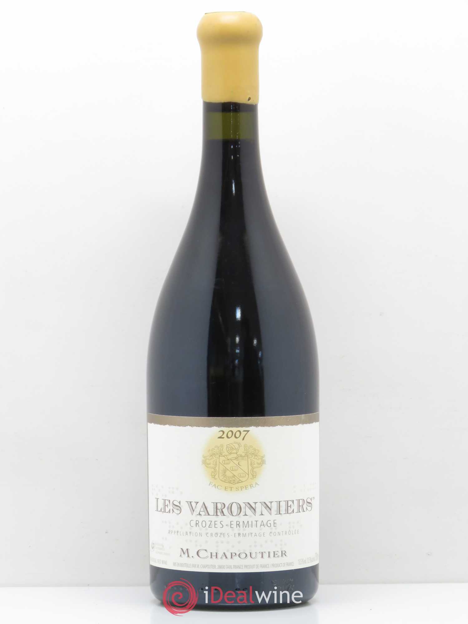 Crozes-Hermitage Les Varonniers Chapoutier 2007 - Lot de 1 bouteille - 0