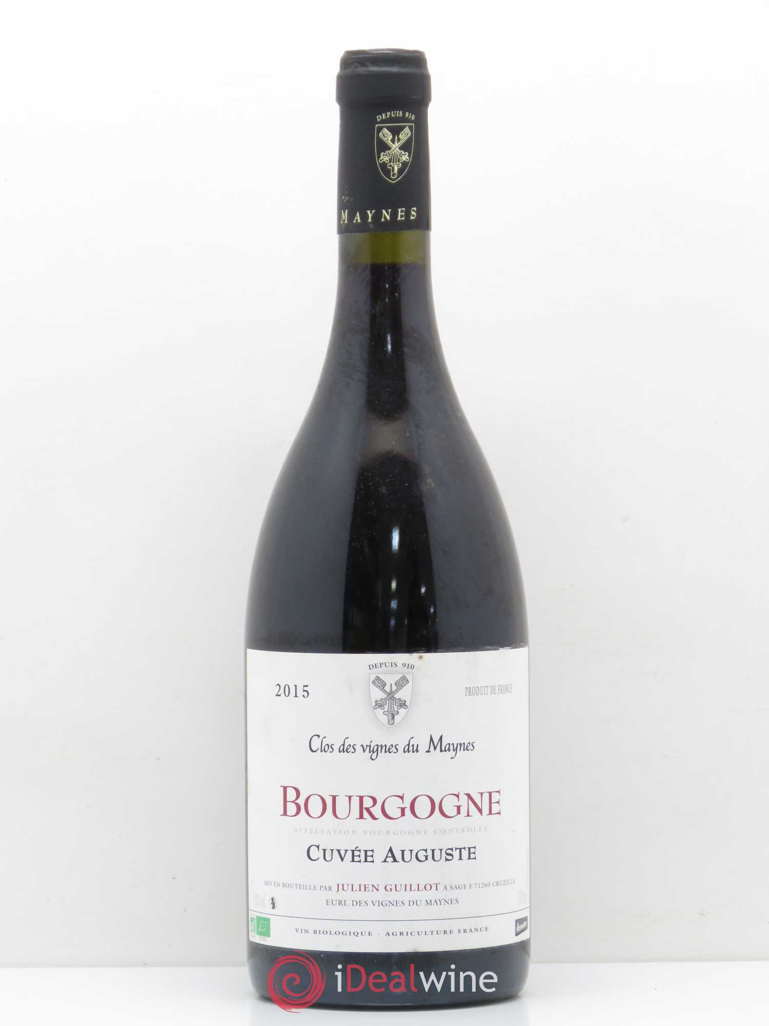 Bourgogne cuvée Auguste Clos des Vignes du Maynes Julien Guillot 2015 - Posten von 1 Flasche - 0