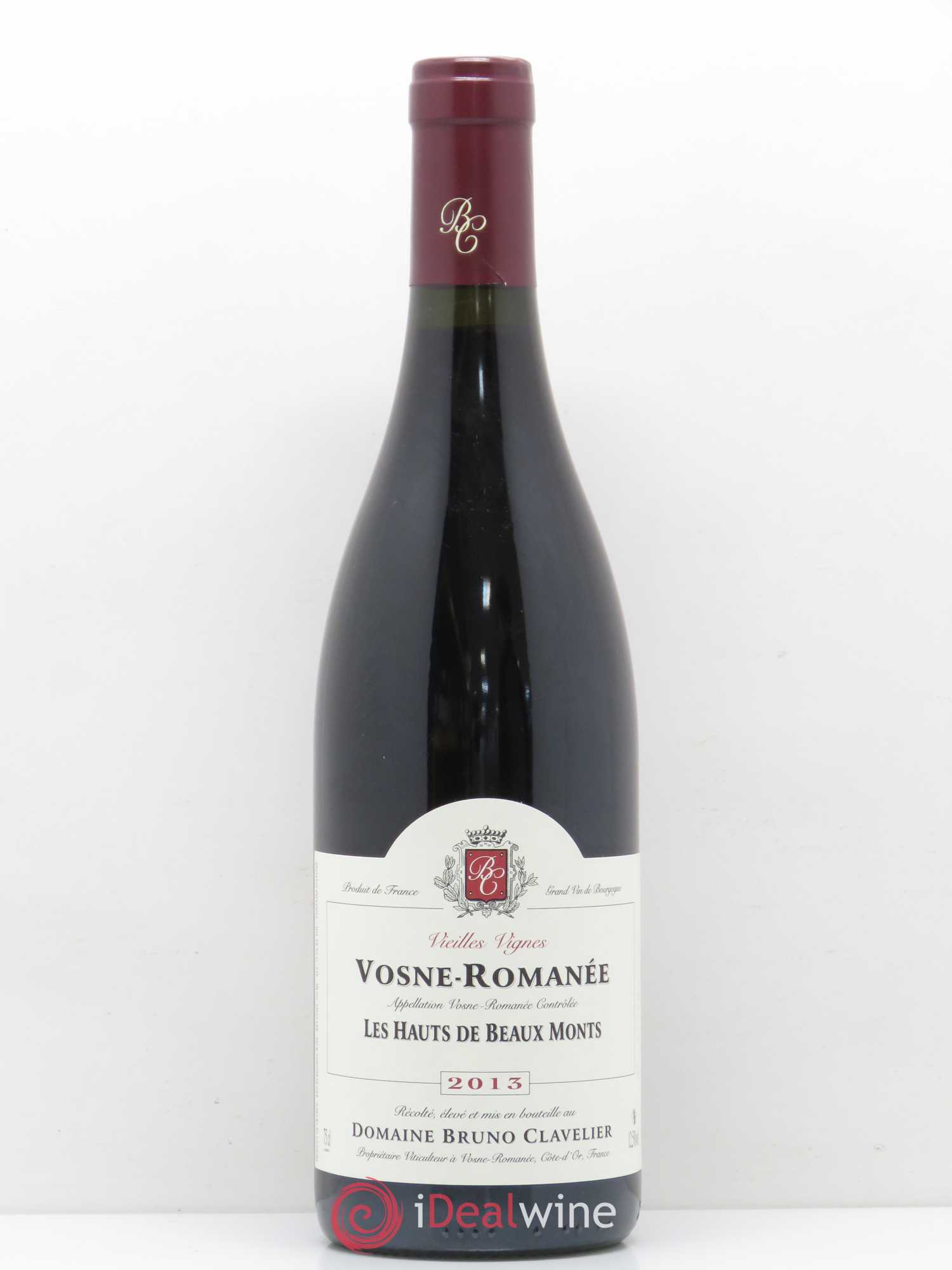 Vosne-Romanée Les Hauts de Beaux Monts Domaine Bruno Clavelier 2013 - Posten von 1 Flasche - 0