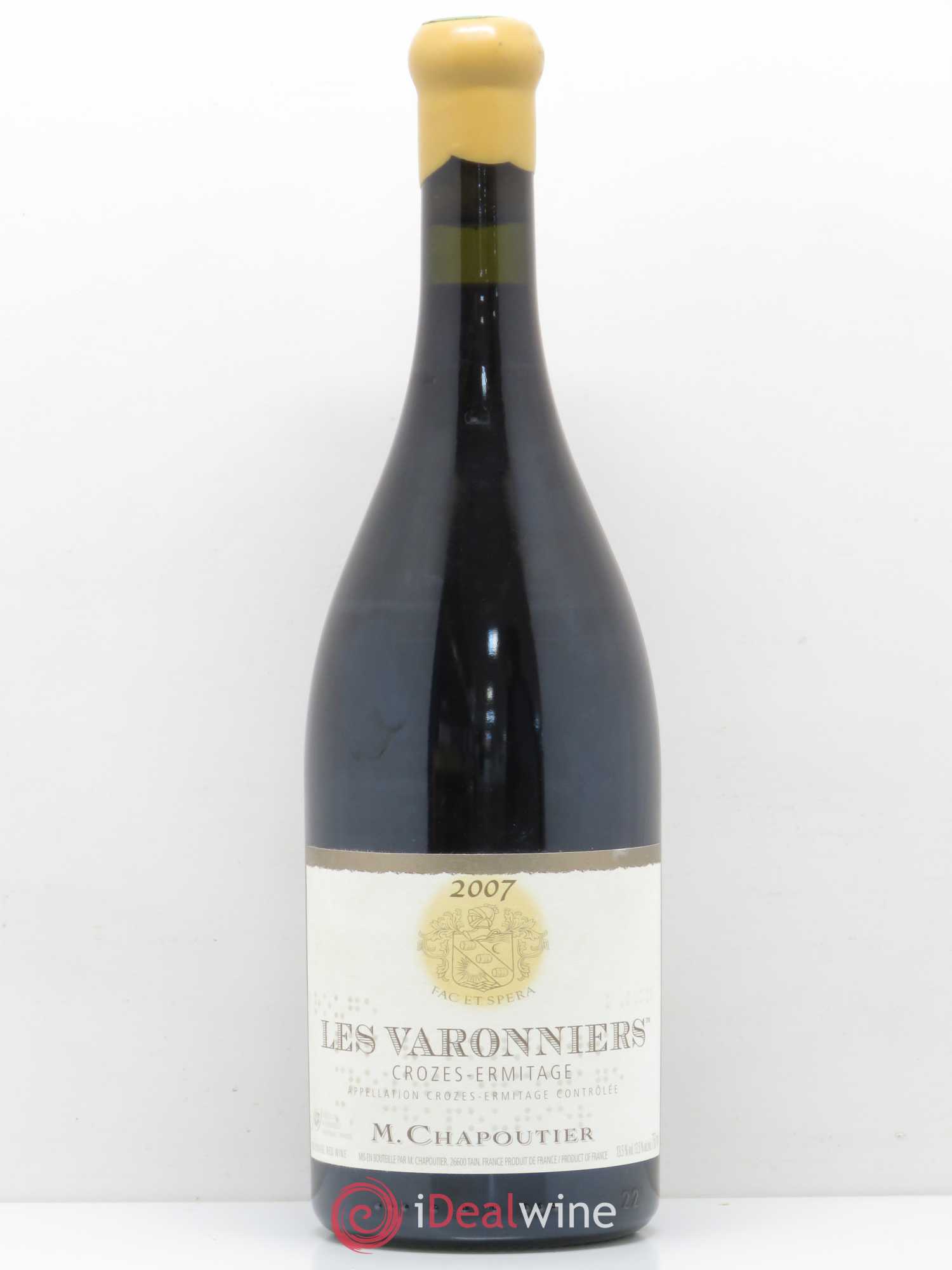 Crozes-Hermitage Les Varonniers Chapoutier 2007 - Lot de 1 bouteille - 0