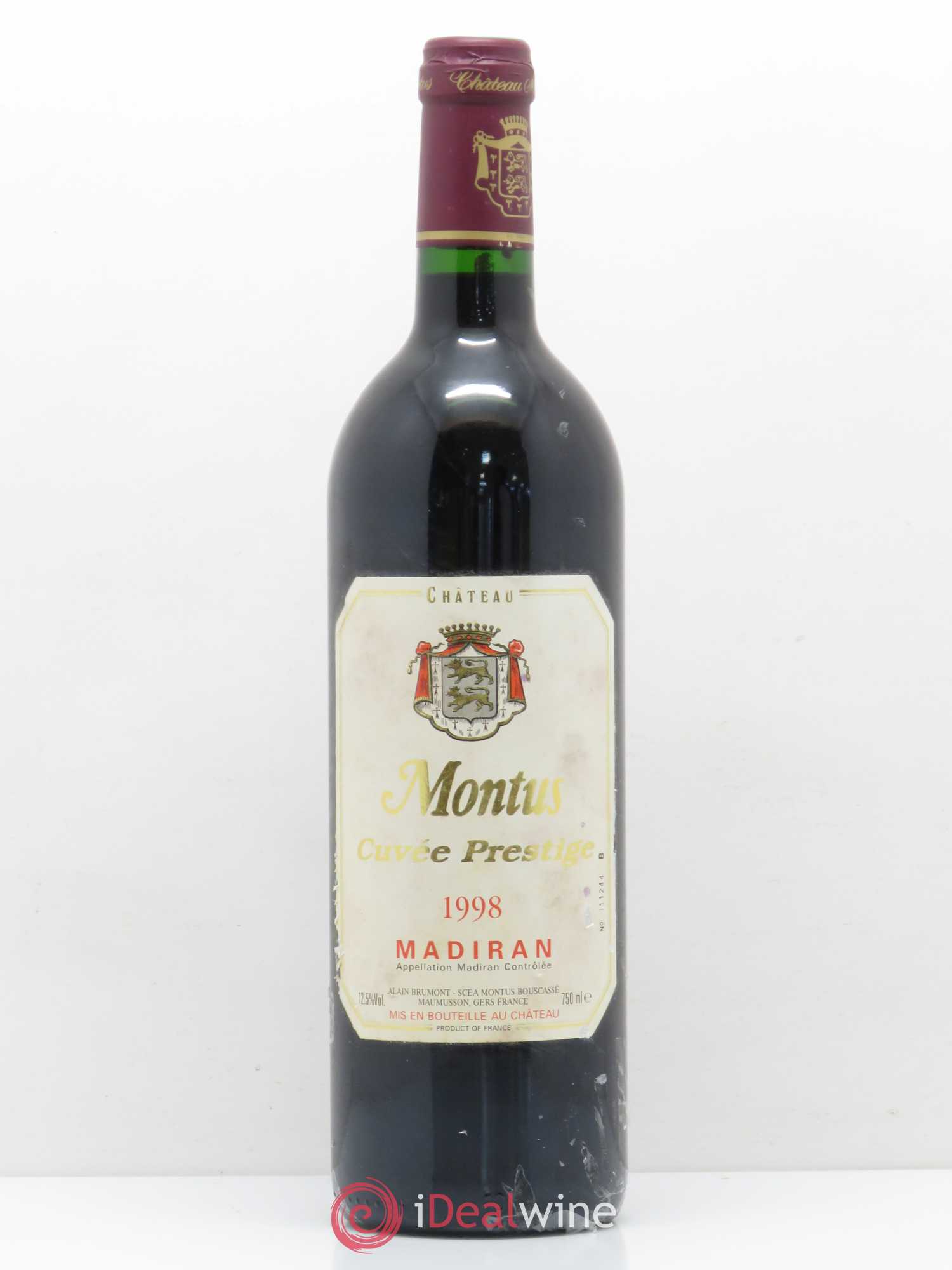 Madiran Château Montus-Prestige Alain Brumont 1998 - Lot de 1 bouteille - 0