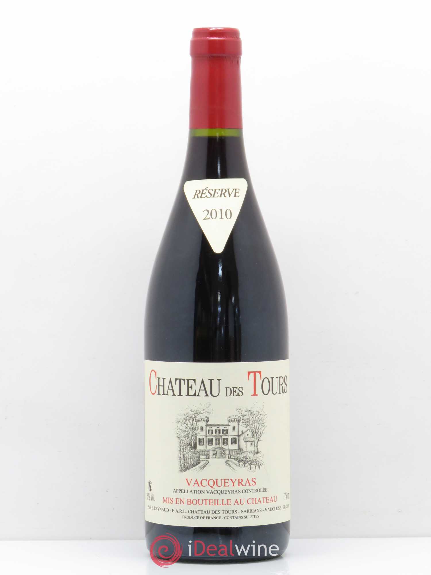 Vacqueyras Château des Tours Emmanuel Reynaud 2010 - Lot de 1 bouteille - 0