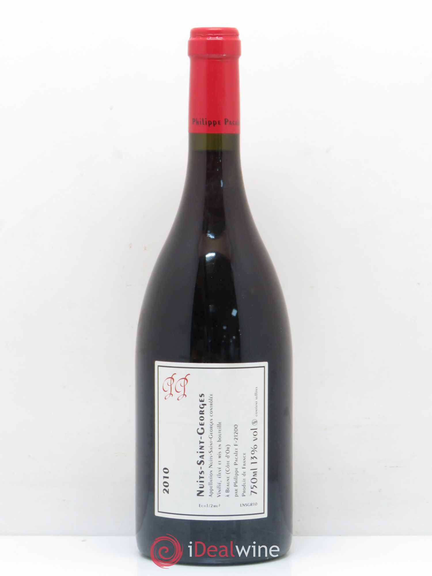 Nuits-Saint-Georges Philippe Pacalet 2010 - Lot de 1 bouteille - 1