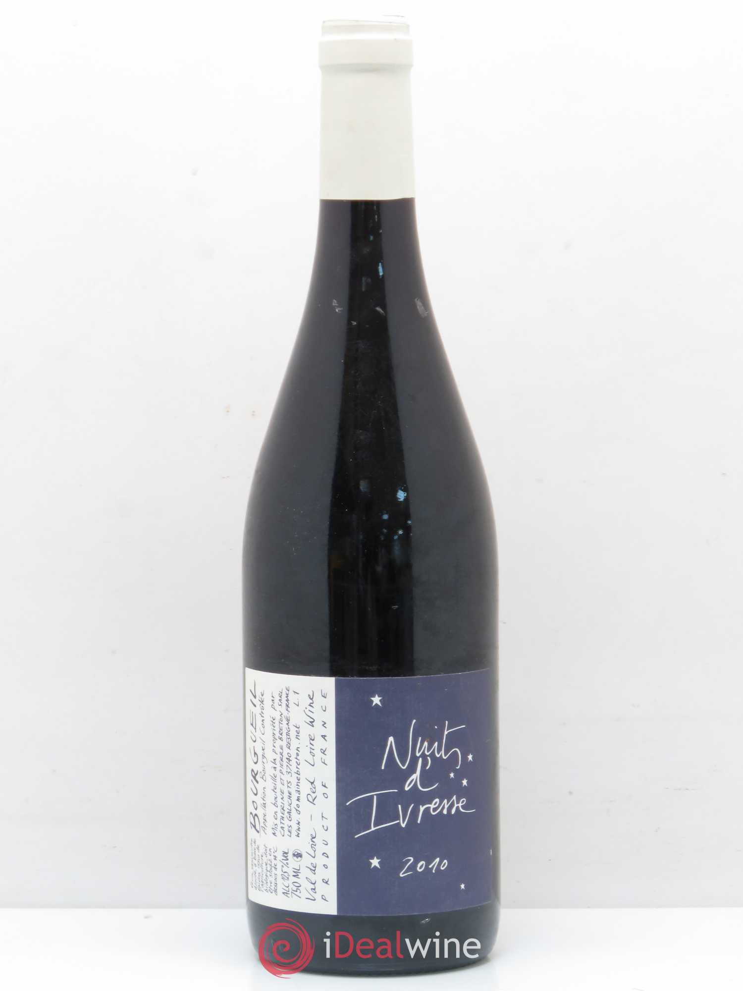 Bourgueil Nuits d'ivresse Catherine et Pierre Breton 2010 - Lot de 1 bouteille - 0