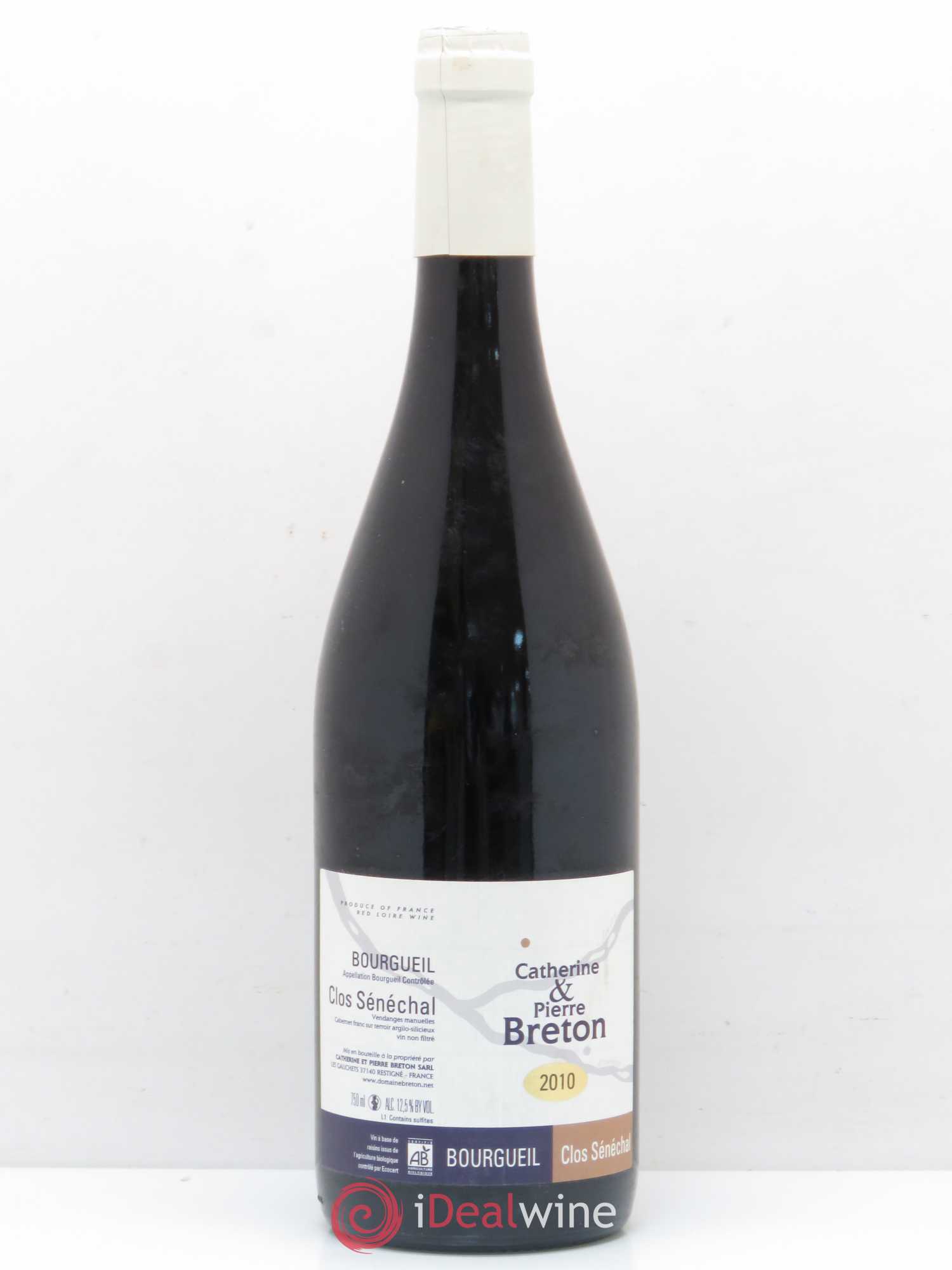 Bourgueil Clos Sénéchal Catherine et Pierre Breton 2010 - Lot de 1 bouteille - 0