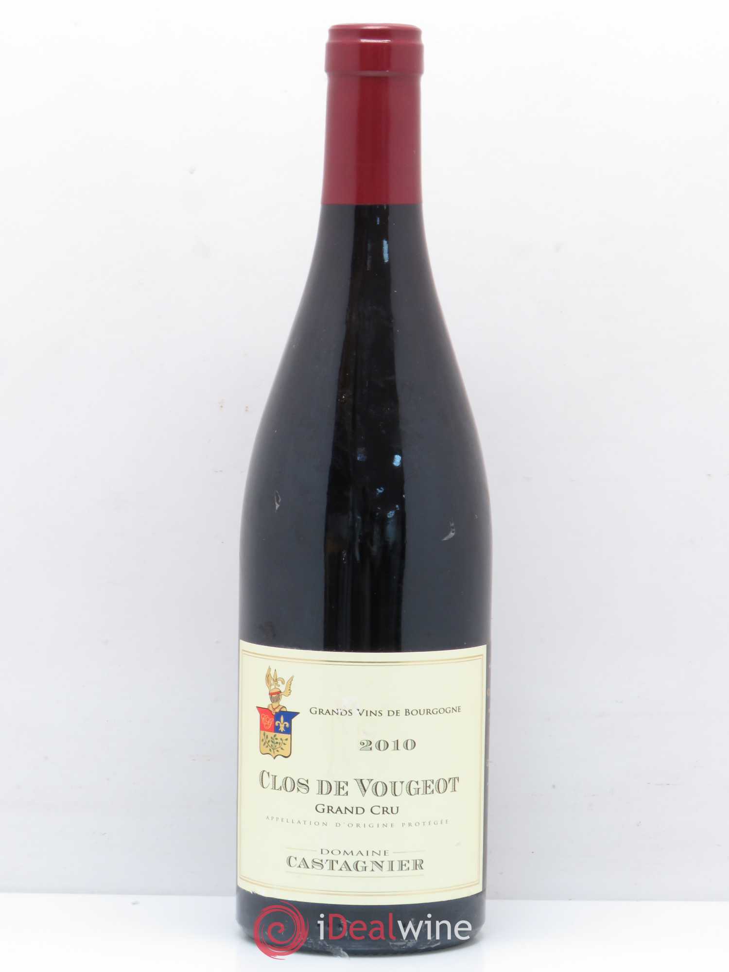 Clos de Vougeot Grand Cru Domaine Castagnier 2010 - Lot de 1 bouteille - 0