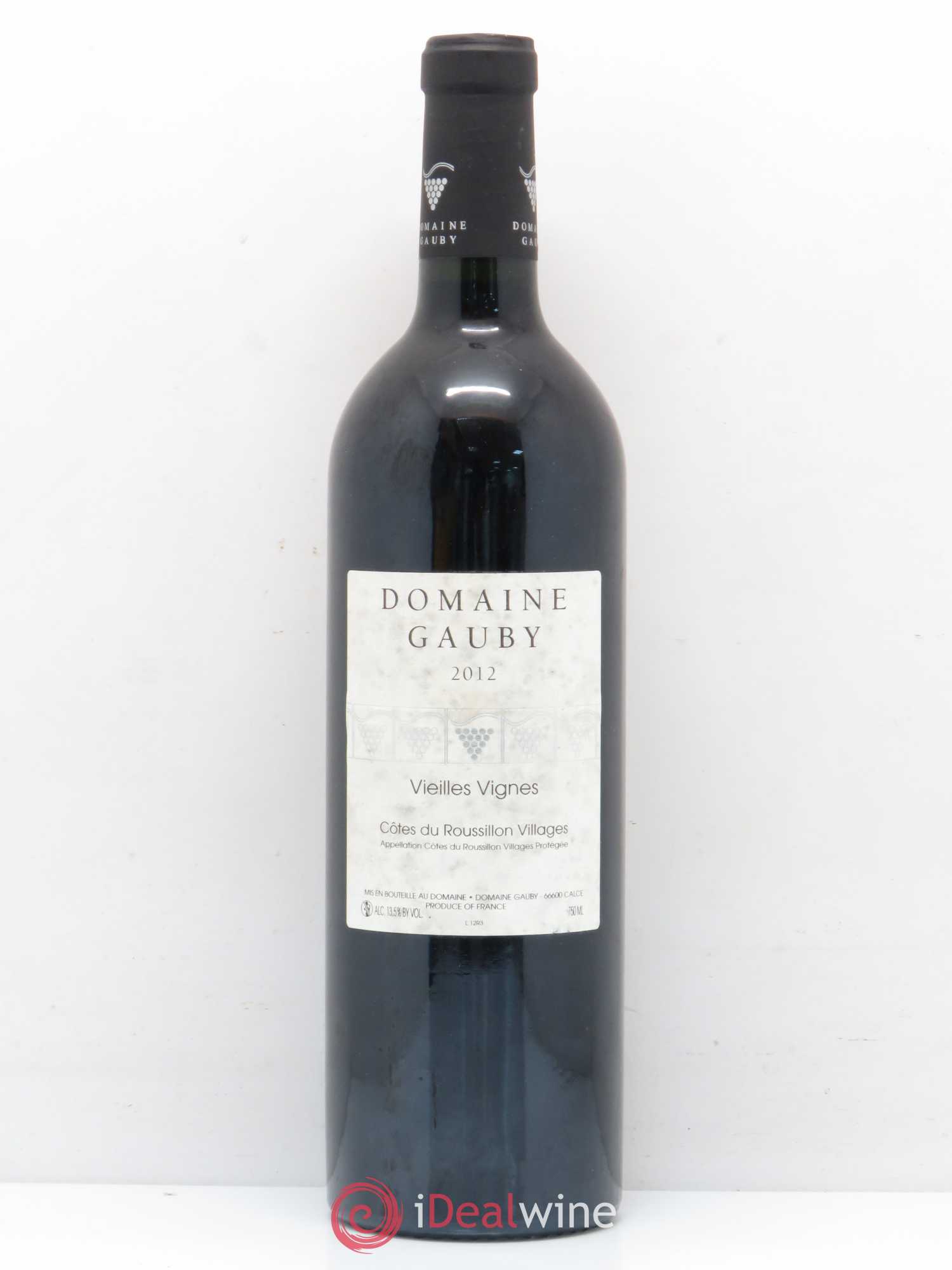 Côtes du Roussillon Villages Vieilles vignes Gauby (Domaine) 2012 - Lot de 1 bouteille - 0