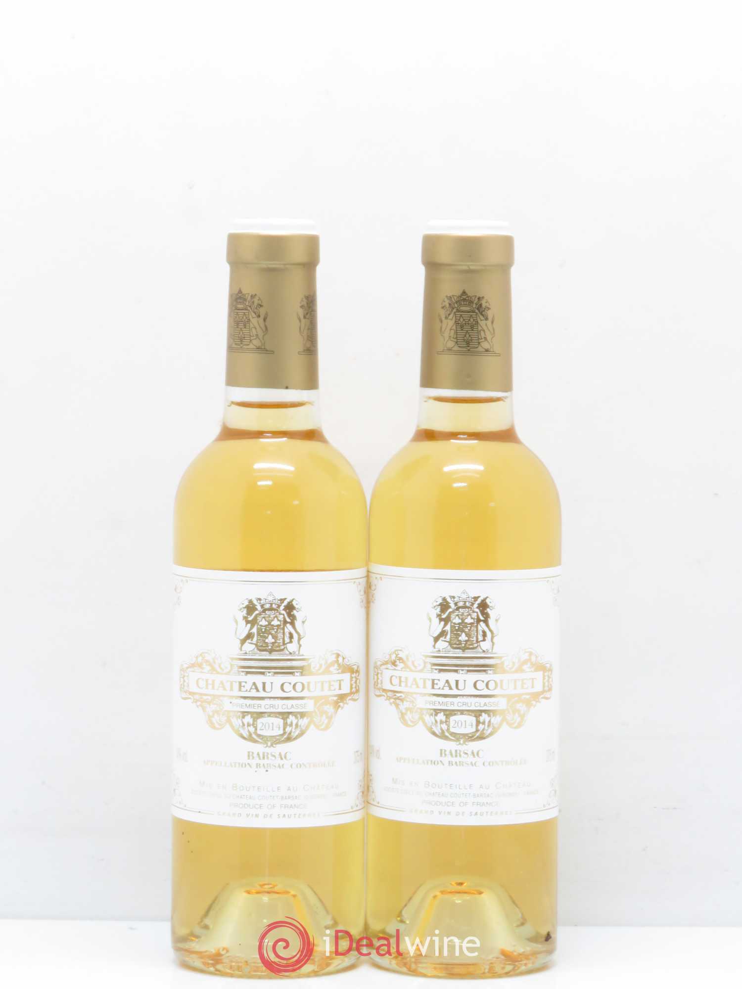 Château Coutet 1er Grand Cru Classé (senza prezzo di riserva) 2014 - Lotto di 2 mezze bottiglie - 0