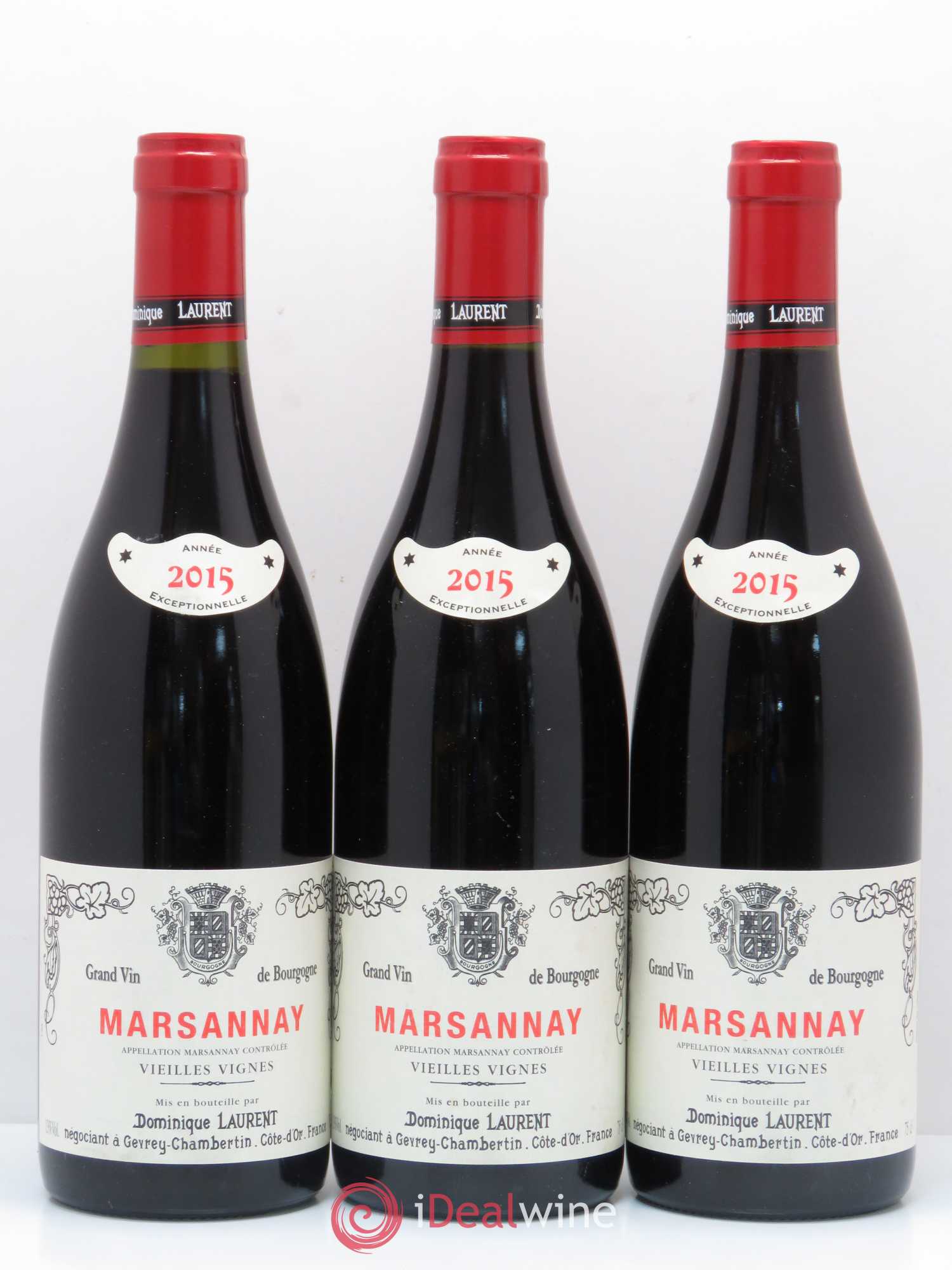 Marsannay Vieilles vignes Dominique Laurent 2015 - Lot de 3 bouteilles - 0