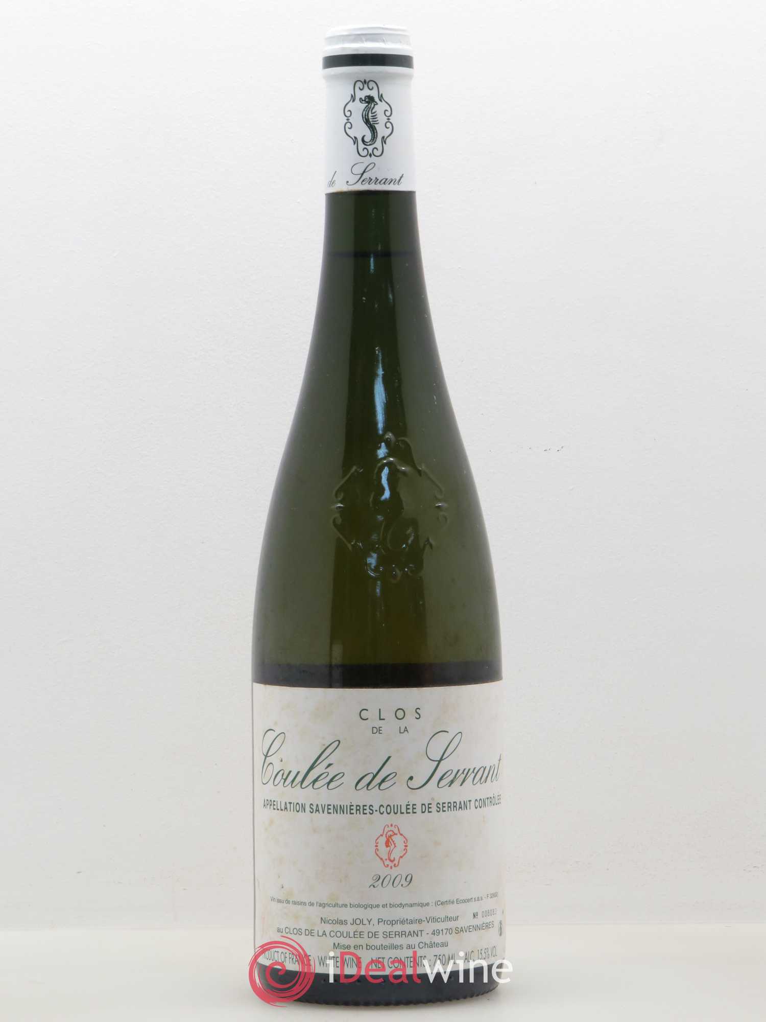 Savennières Clos de la Coulée de Serrant Vignobles de la Coulée de Serrant - Nicolas Joly (sans prix de réserve) 2009 - Lot de 1 bouteille - 0