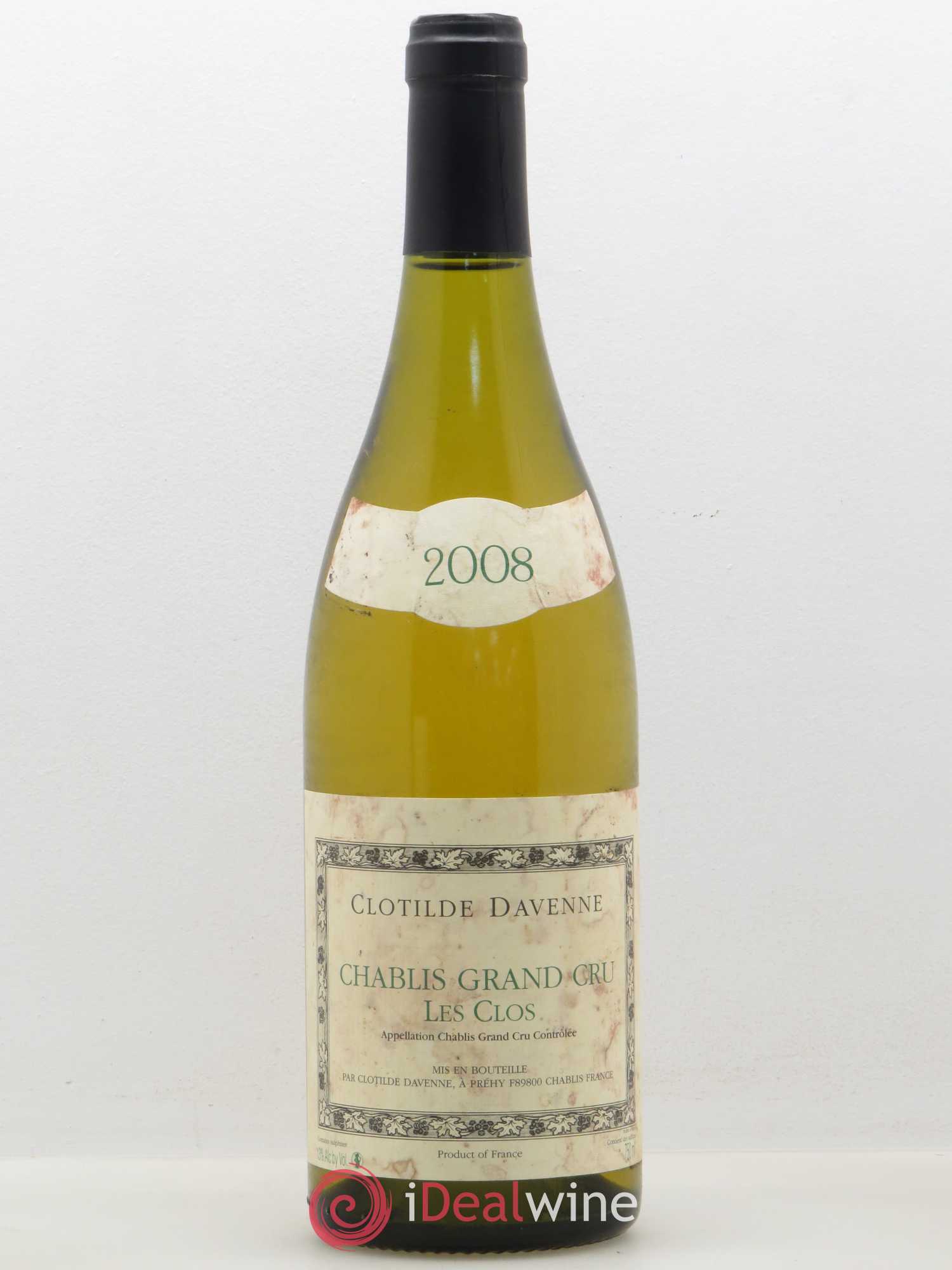 Chablis Grand Cru Les Clos Clotilde Davenne (sans prix de réserve) 2008 - Posten von 1 Flasche - 0
