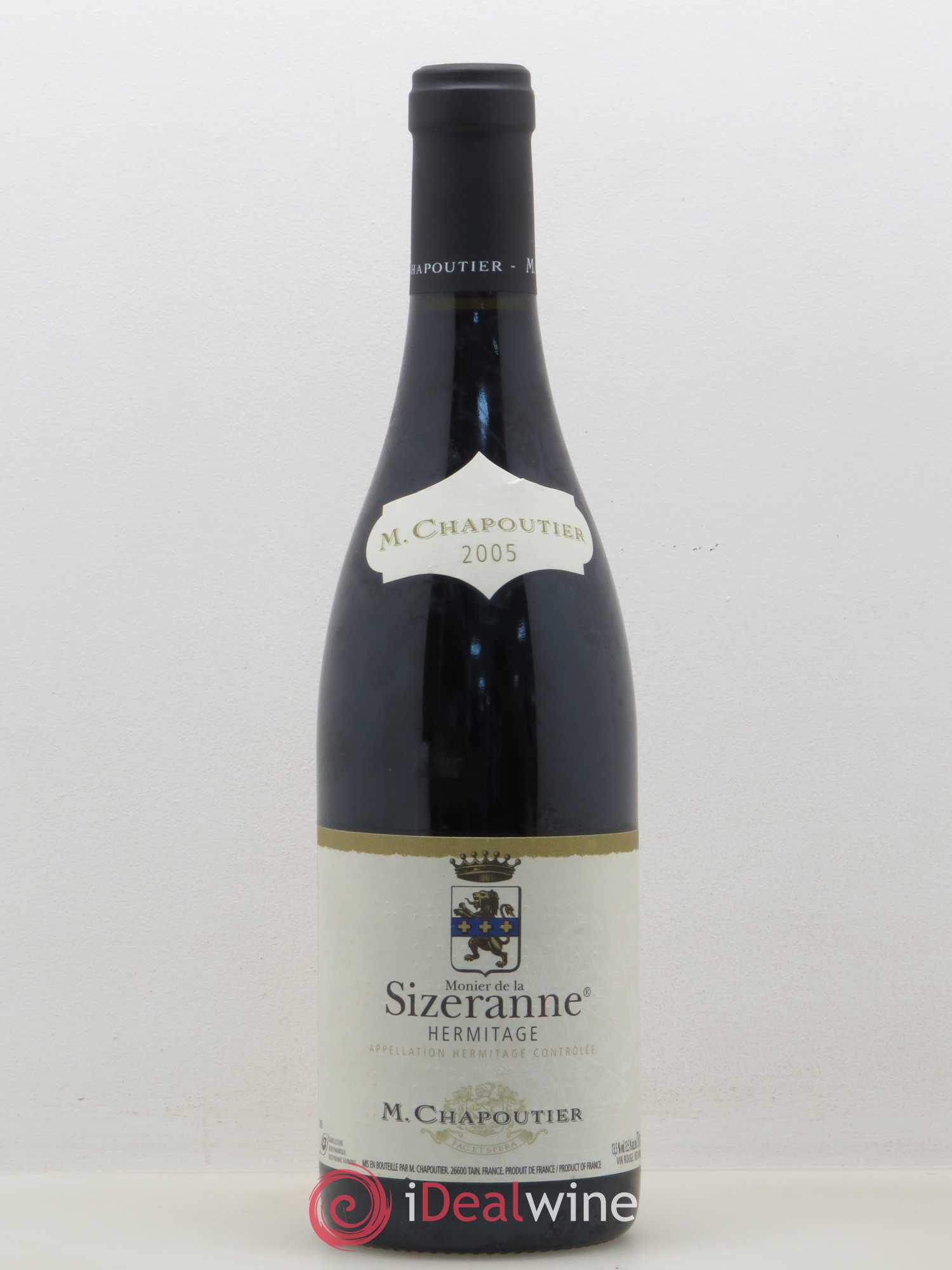 Hermitage Monier de La Sizeranne Chapoutier 2005 - Lot de 1 bouteille - 0
