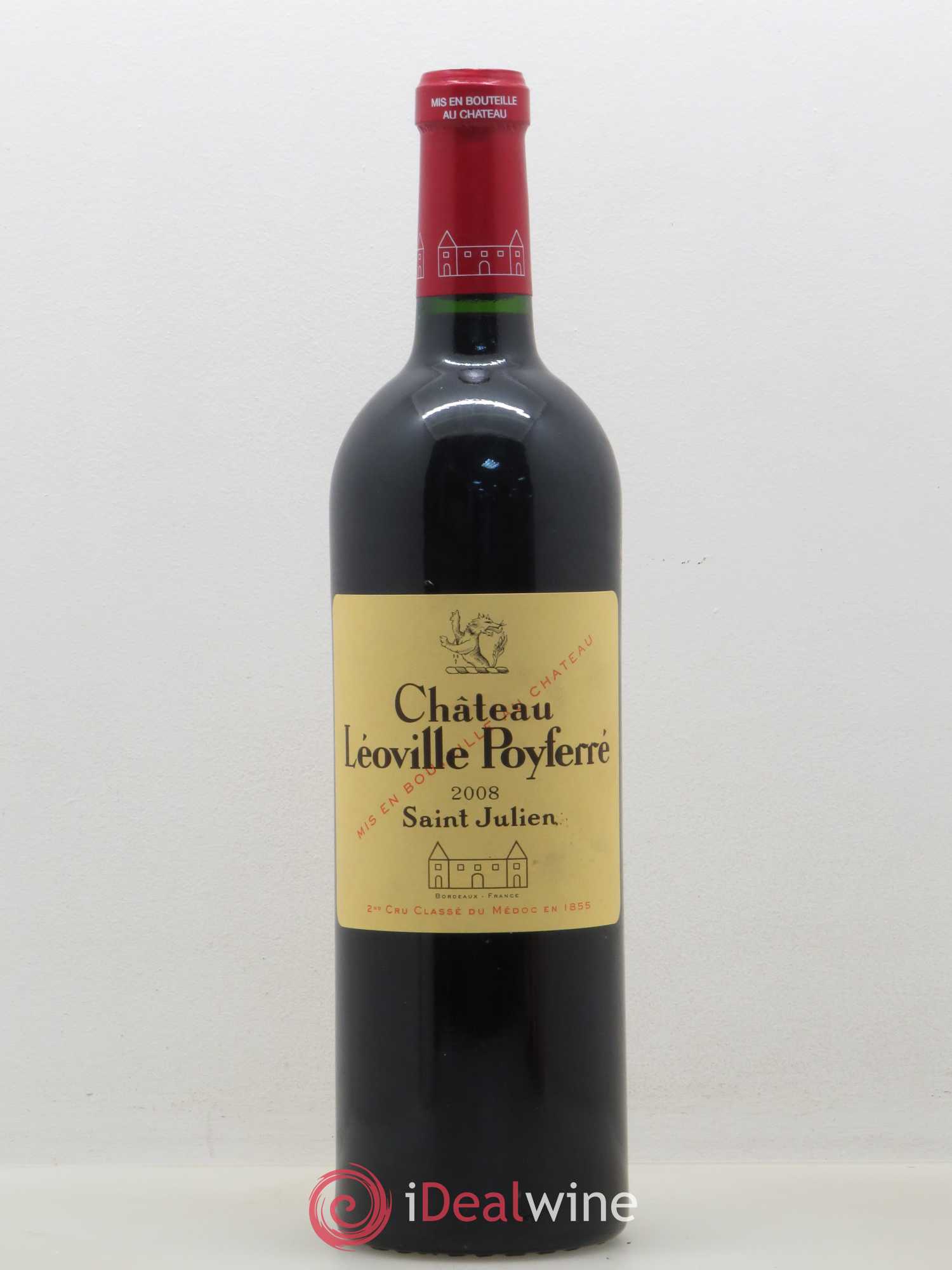 Château Léoville Poyferré 2ème Grand Cru Classé 2008 - Lot de 1 bouteille - 0