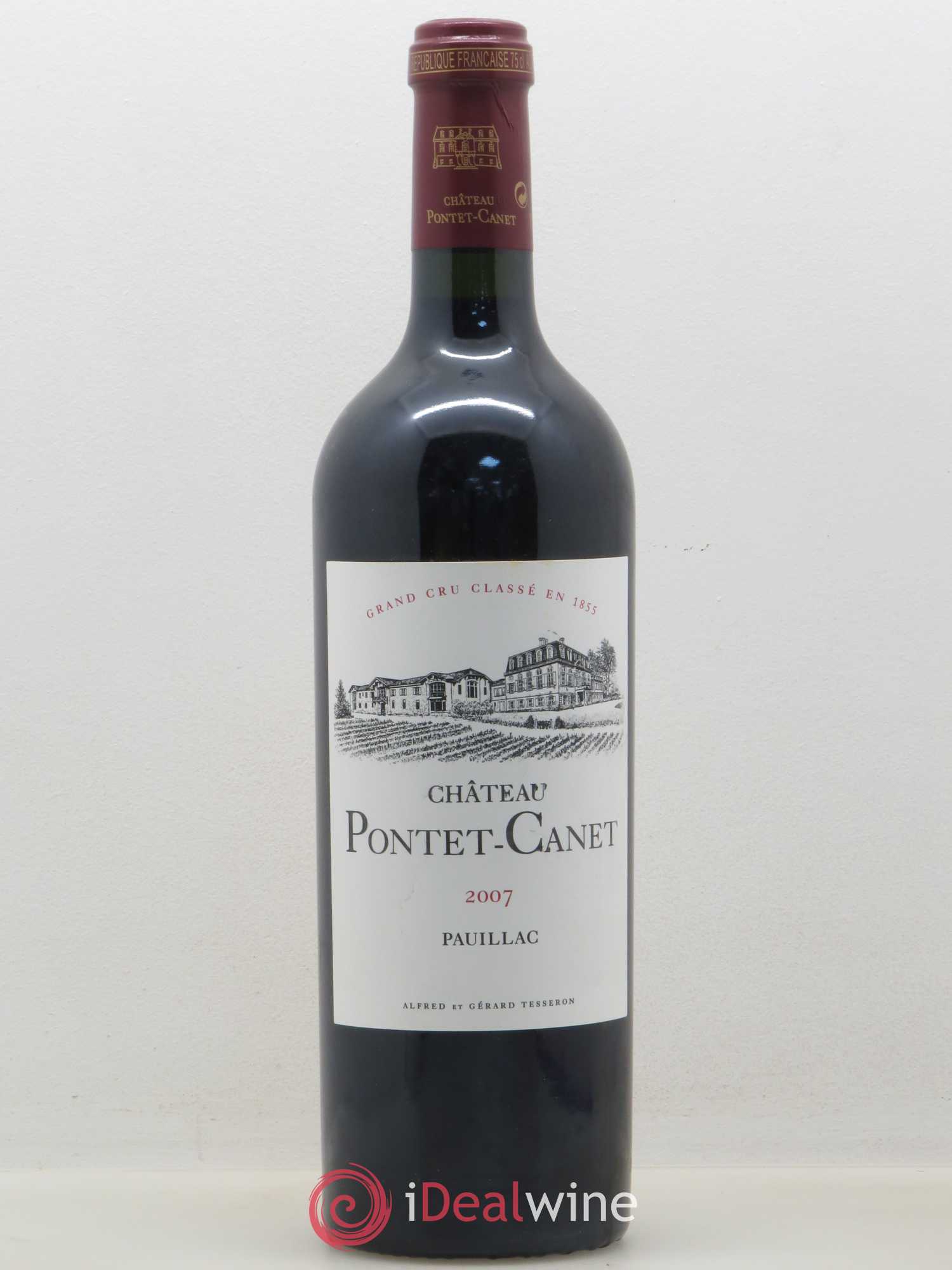 Château Pontet Canet 5ème Grand Cru Classé 2007 - Lot de 1 bouteille - 0