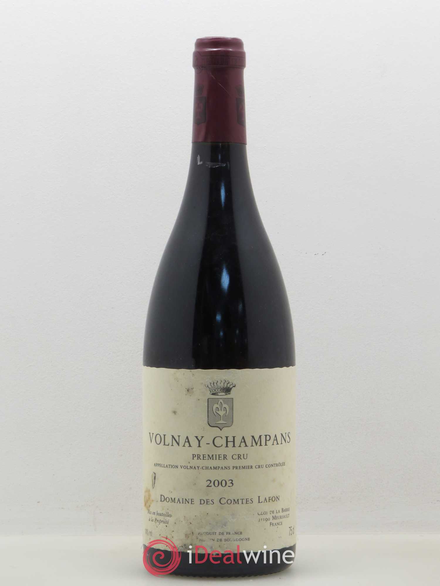 Volnay 1er Cru Champans Comtes Lafon (Domaine des) 2003 - Lot de 1 bouteille - 0