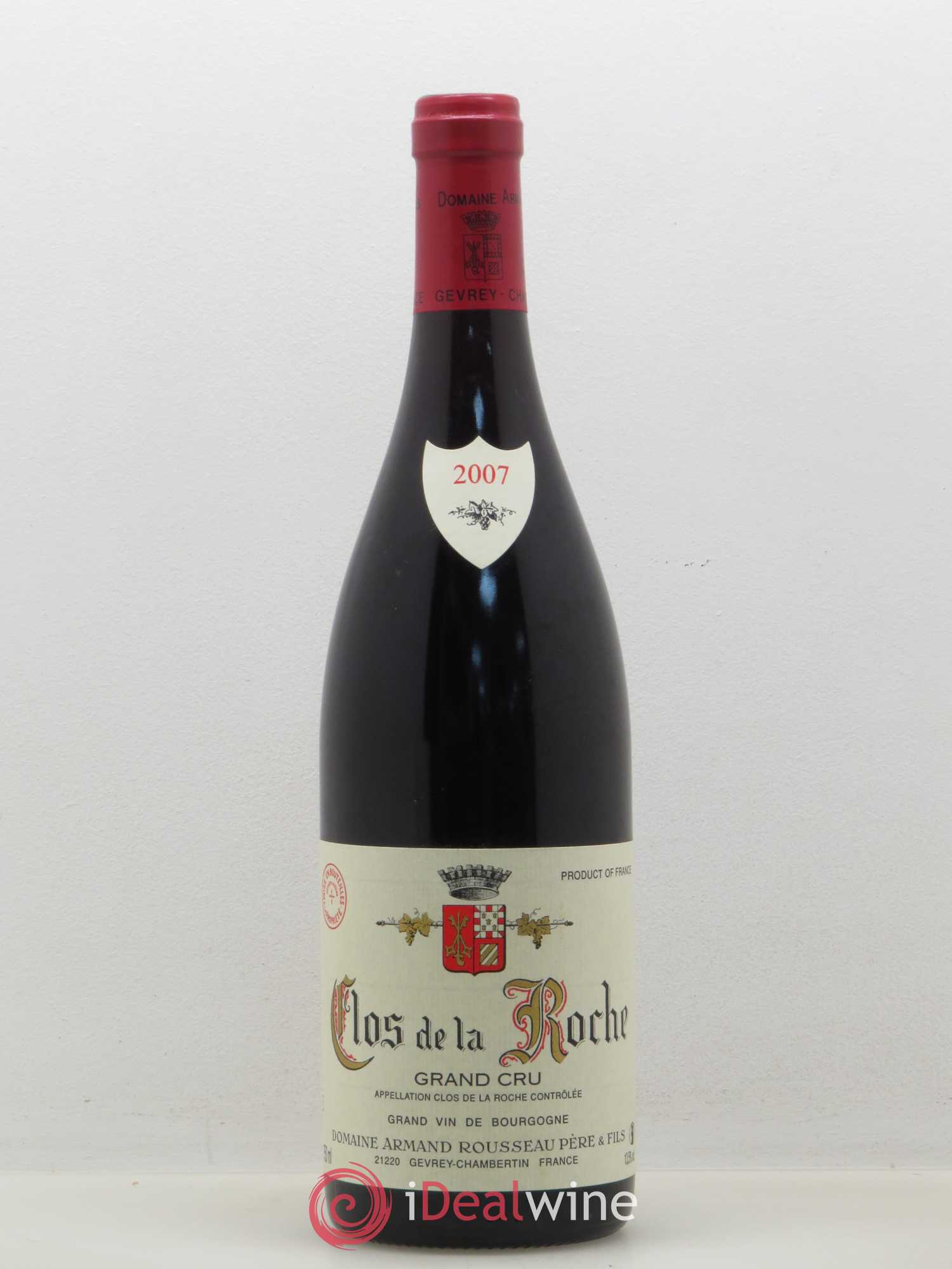 Clos de la Roche Grand Cru Armand Rousseau (Domaine) 2007 - Lot de 1 bouteille - 0