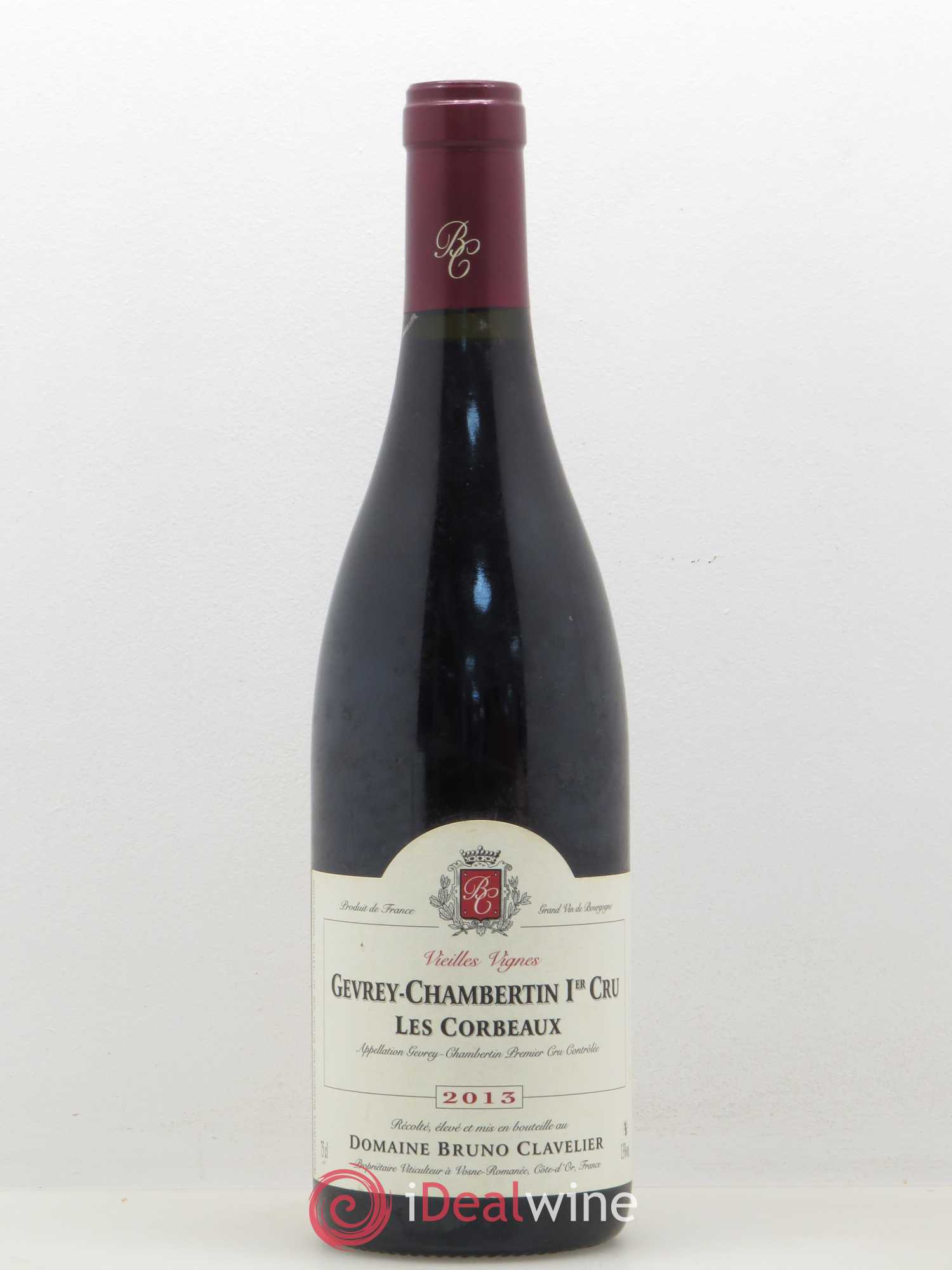 Gevrey-Chambertin 1er Cru Les Corbeaux Vieilles Vignes Bruno Clavelier 2013 - Lot de 1 bouteille - 0
