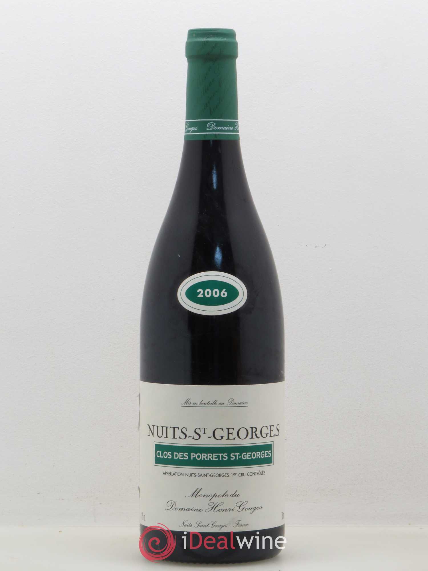 Nuits-Saint-Georges 1er Cru Clos des Porrets St Georges Henri Gouges 2006 - Lot de 1 bouteille - 0