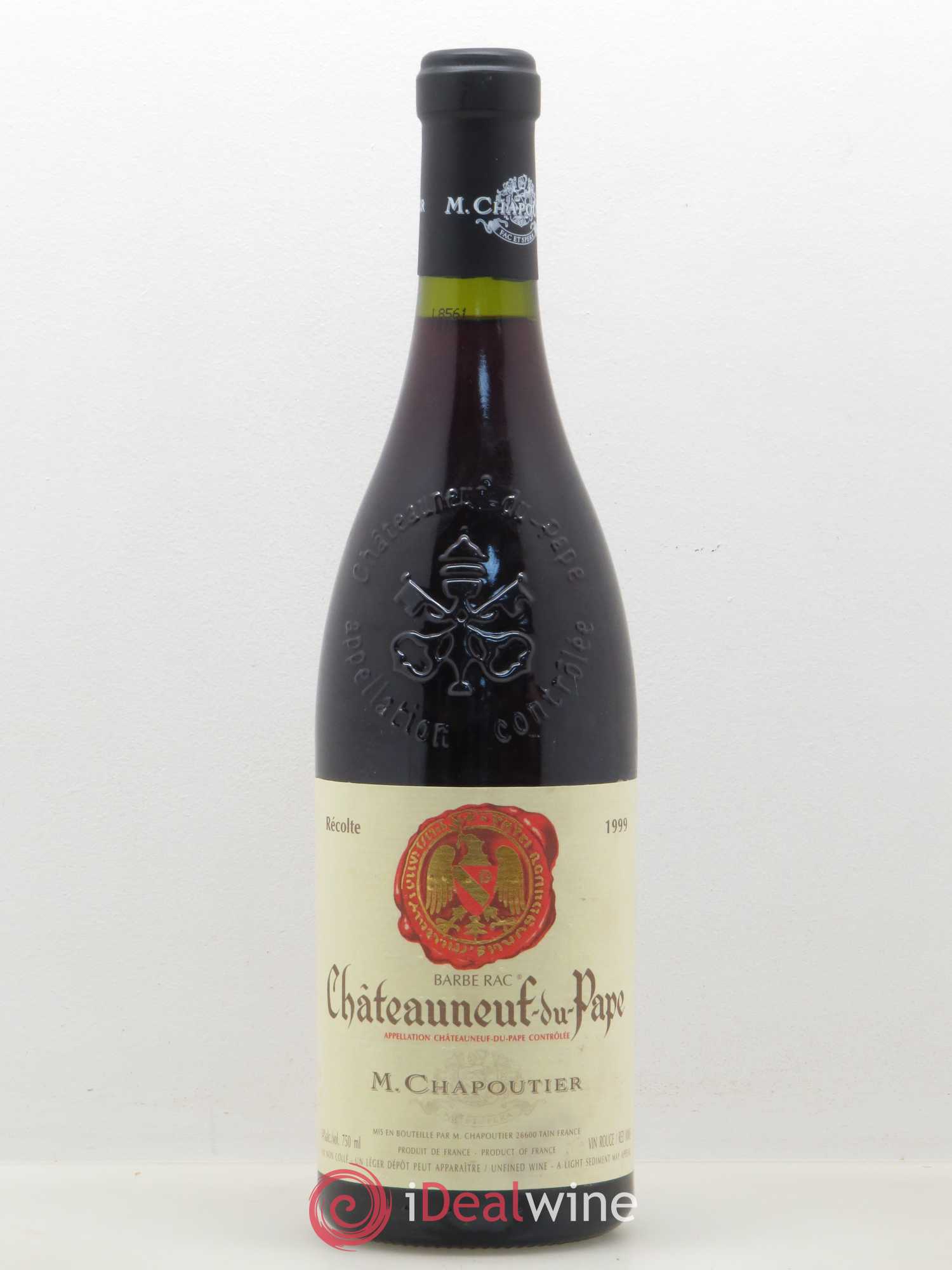 Châteauneuf-du-Pape Barbe Rac Chapoutier (sans prix de réserve) 1999 - Lot de 1 bouteille - 0