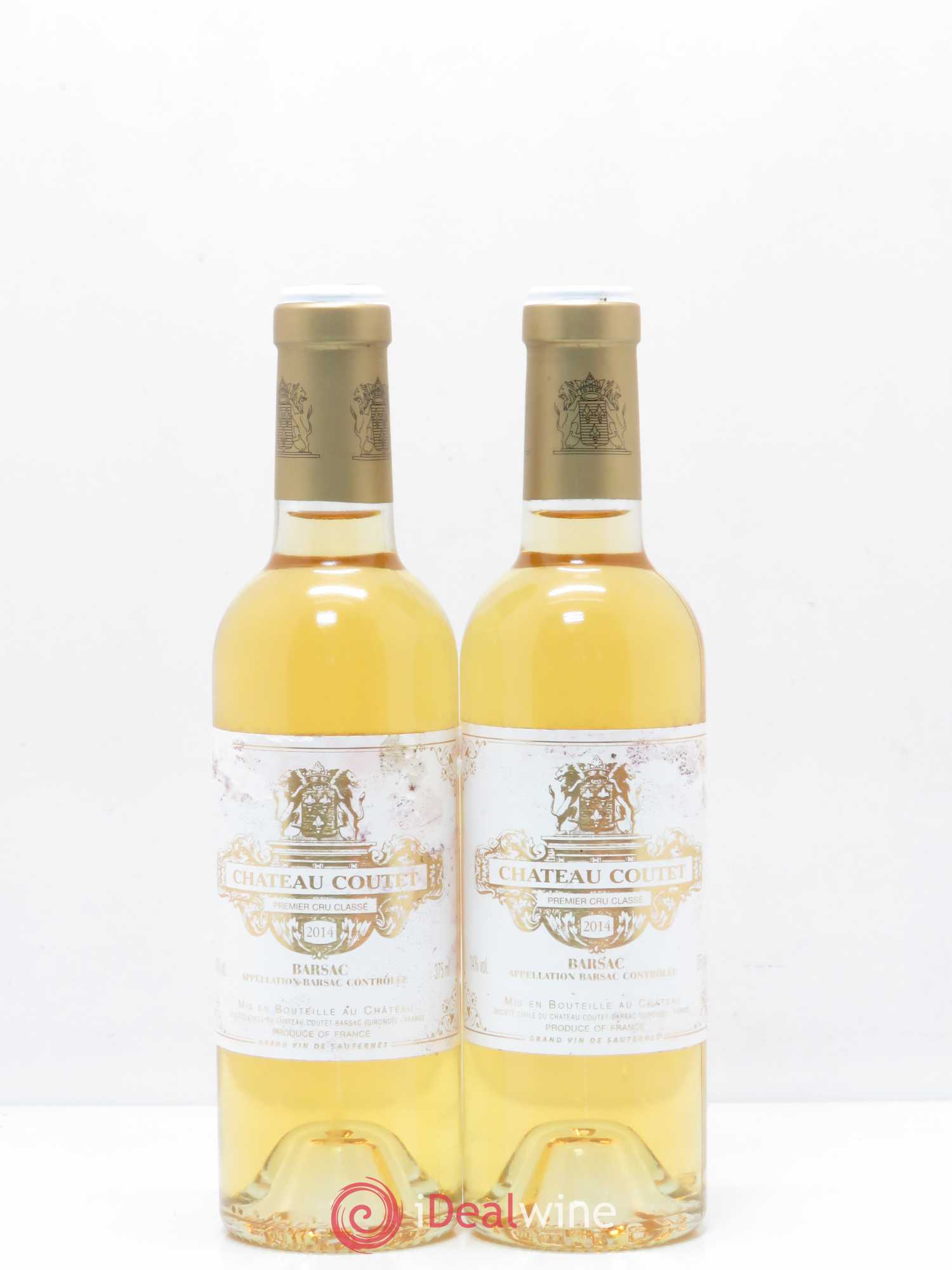Château Coutet 1er Grand Cru Classé (senza prezzo di riserva) 2014 - Lotto di 2 mezze bottiglie - 0