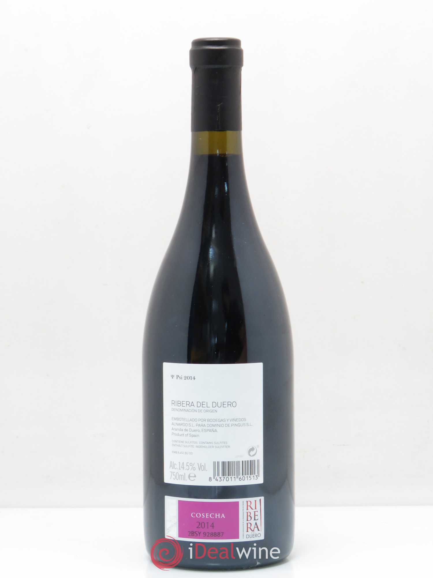 Ribera Del Duero DO PSI Dominio de Pingus - Peter Sisseck 2014 - Lot de 1 bouteille - 1