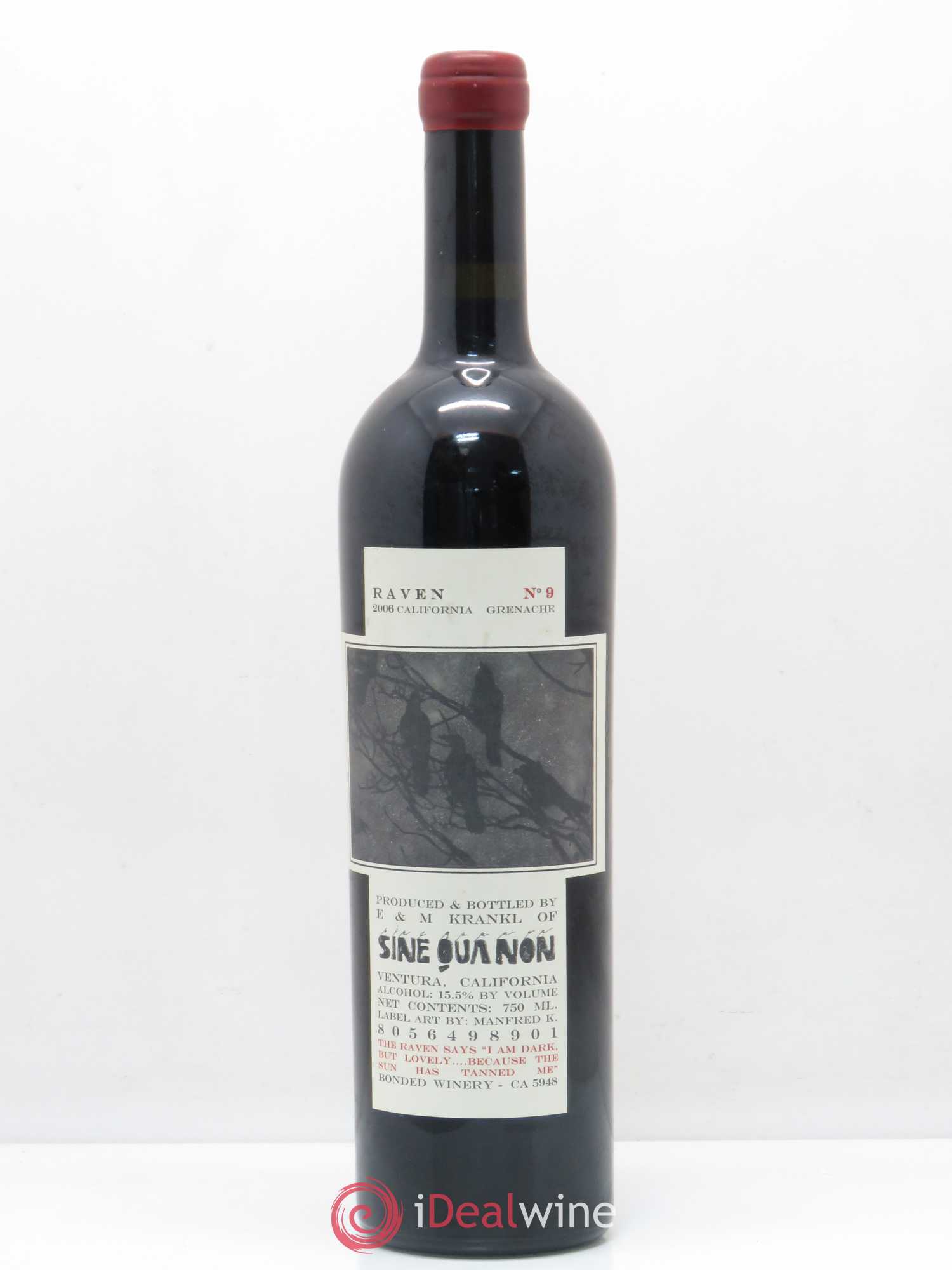 USA The Raven Series Grenache Sine Qua Non 2006 - Posten von 1 Flasche - 0