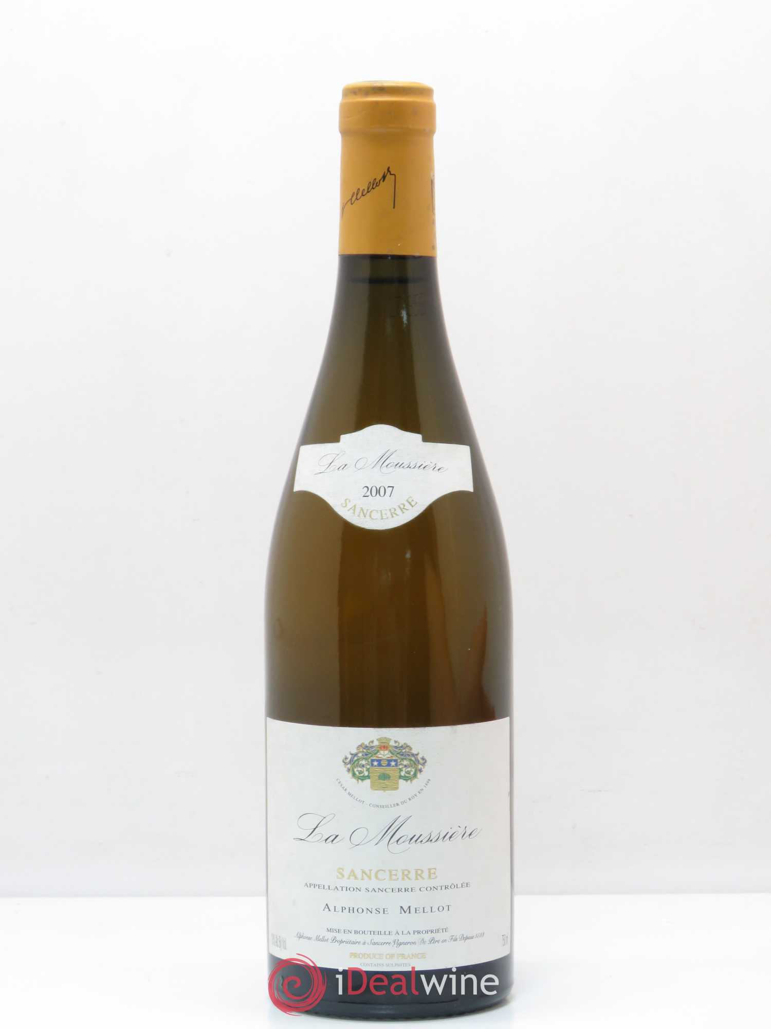 Sancerre La Moussière Alphonse Mellot (sans prix de réserve) 2007 - Lot de 1 bouteille - 0