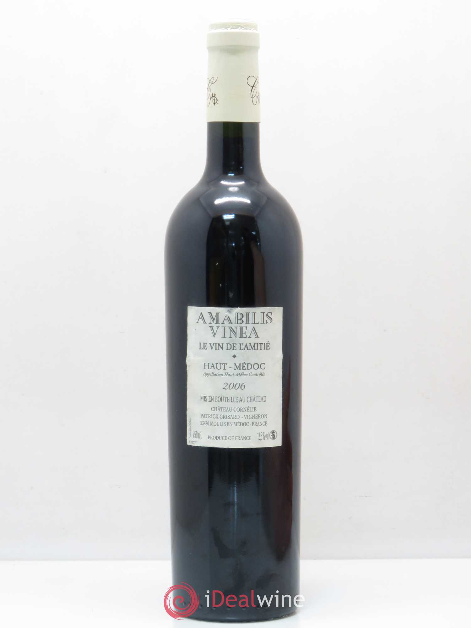 Haut Médoc Amabilis Vinea Le Vin de l'Amitié Château Cornélie (sans prix de réserve) 2006 - Lot de 1 bouteille - 1