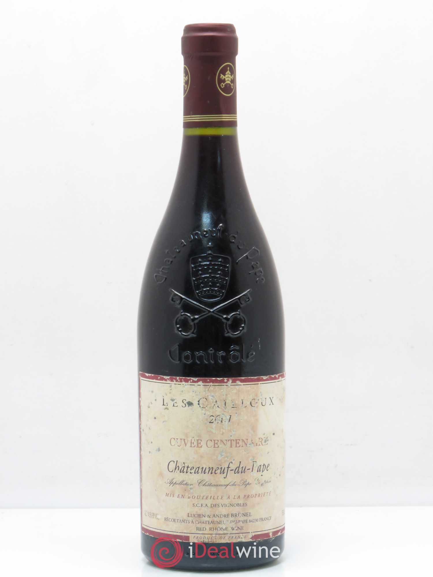 Châteauneuf-du-Pape Les Cailloux Cuvée Centenaire André Brunel 2001 - Lot de 1 bouteille - 0