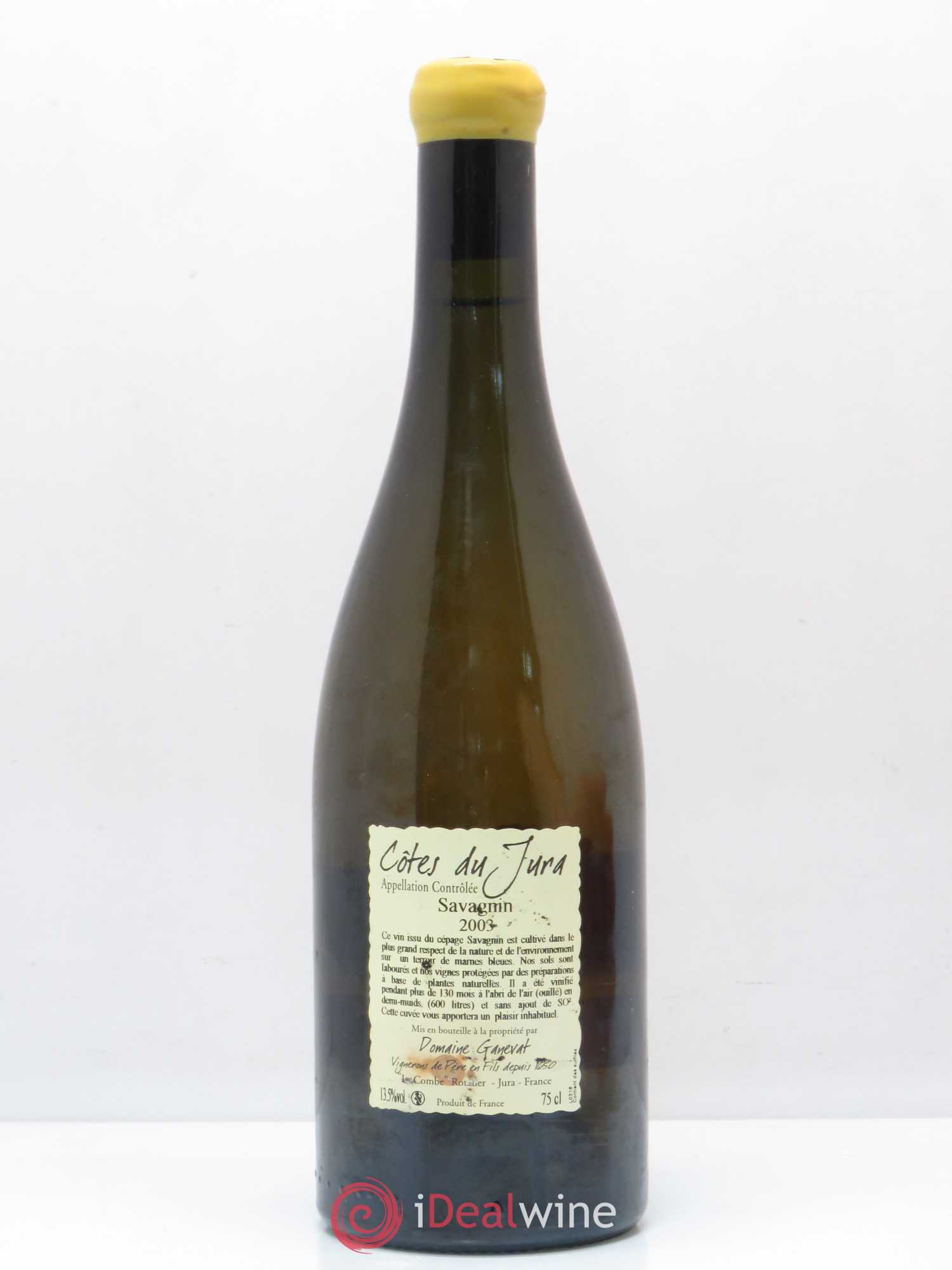 Côtes du Jura Les Vignes de mon Père Jean-François Ganevat (Domaine) 2003 - Lot de 1 bouteille - 1