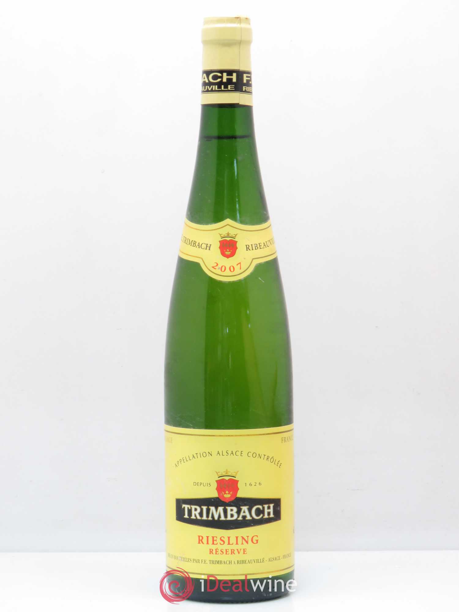 Alsace Riesling Réserve Trimbach (Domaine) 2007 - Lot de 1 bouteille - 0