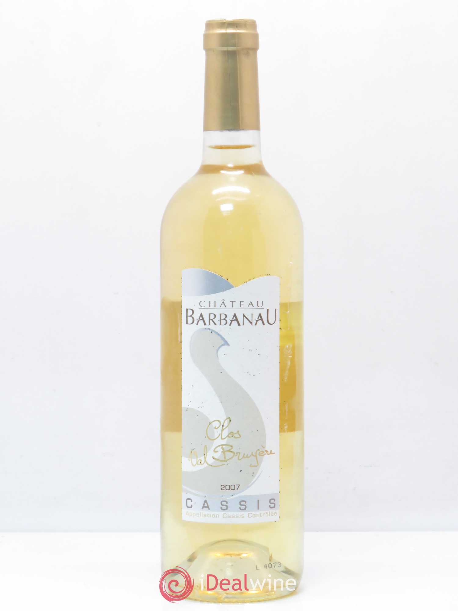 Cassis Clos Val Bruyère Château Barbanau (sans prix de réserve) 2007 - Posten von 1 Flasche - 0