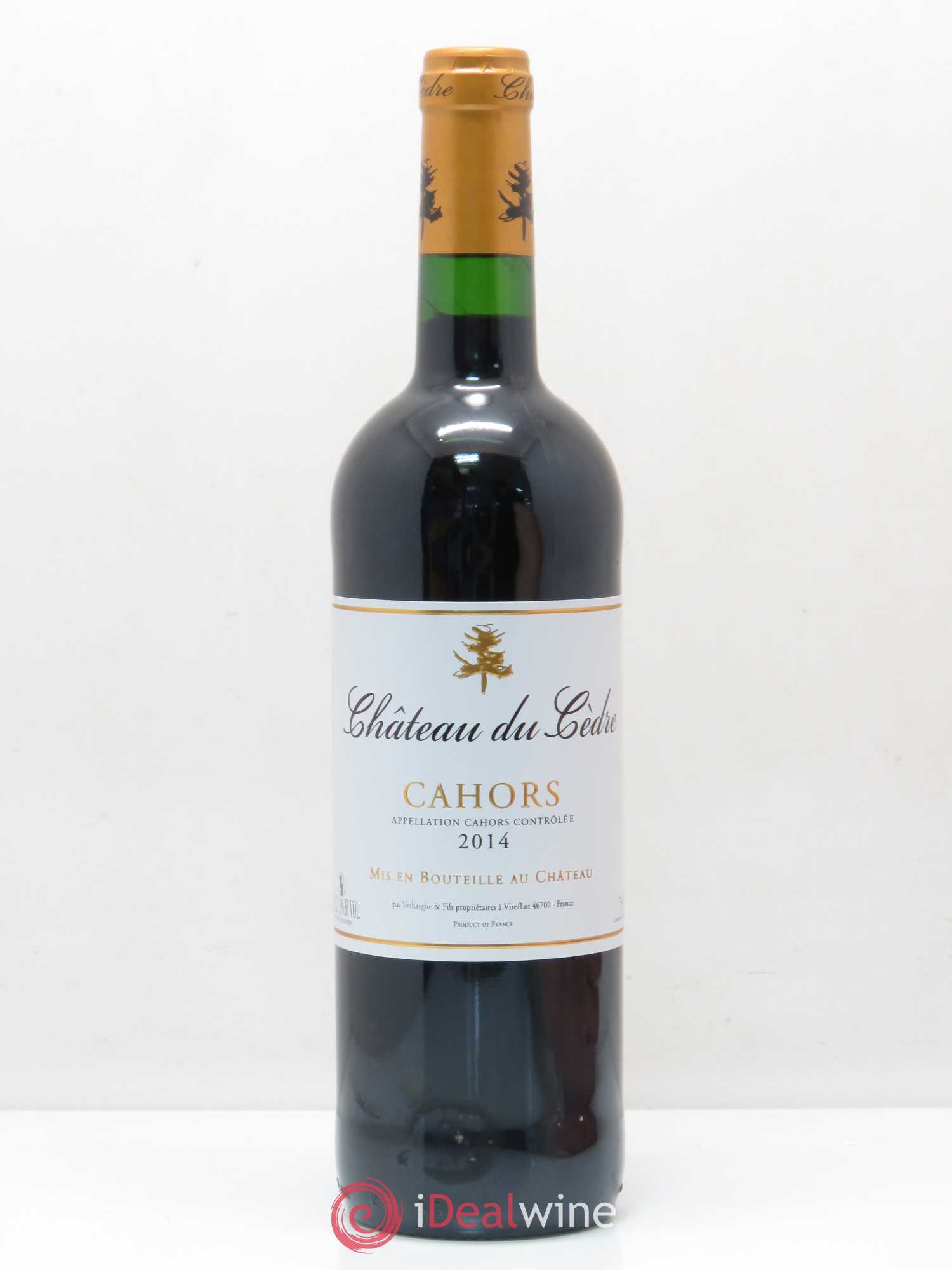 Cahors Château du Cèdre Pascal et Jean-Marc Verhaeghe (sans prix de réserve) 2014 - Lot de 1 bouteille - 0