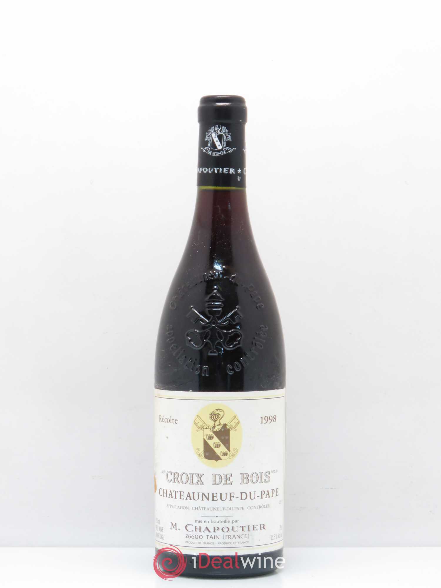 Châteauneuf-du-Pape Croix de Bois Chapoutier 1998 - Lot de 1 bouteille - 0