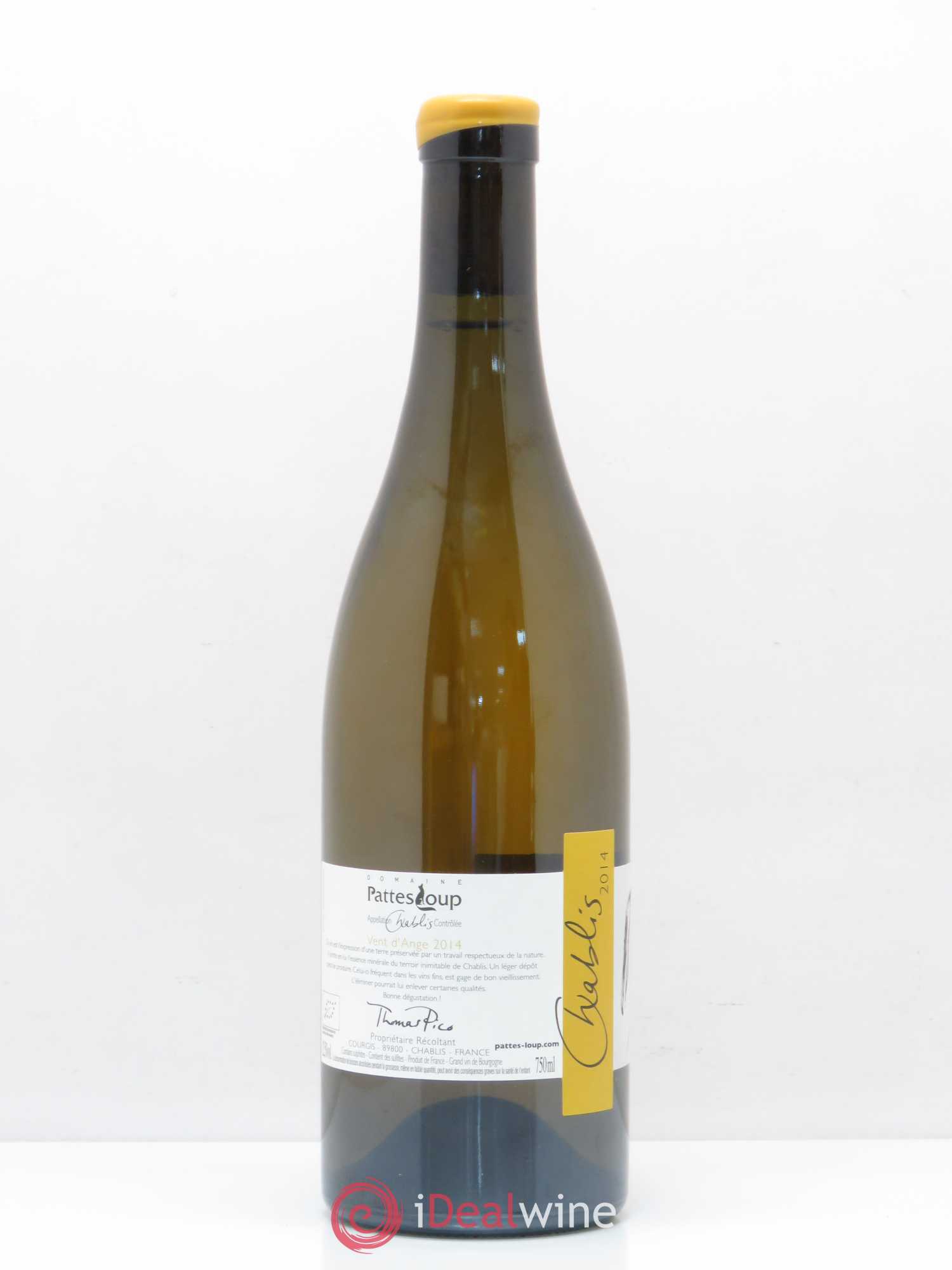 Chablis Vent d'Ange Pattes Loup (Domaine) 2014 - Lot de 1 bouteille - 0