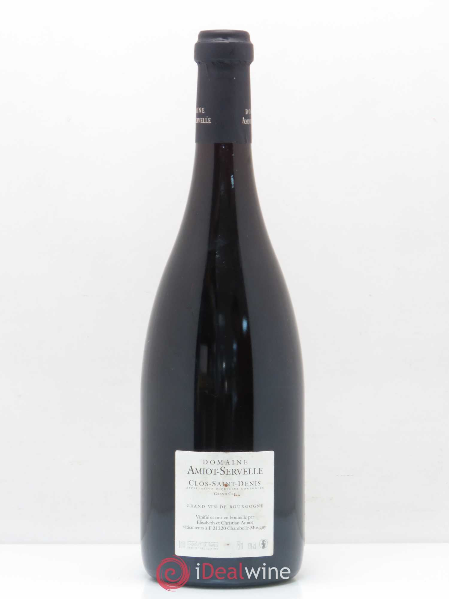 Clos Saint-Denis Grand Cru Amiot Servelle 2010 - Lot de 1 bouteille - 1