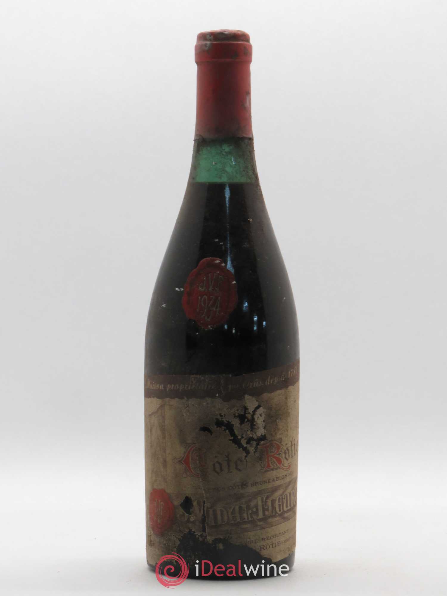 Côte-Rôtie Tête de Cuvée Vidal Fleury 1934 - Posten von 1 Flasche - 0
