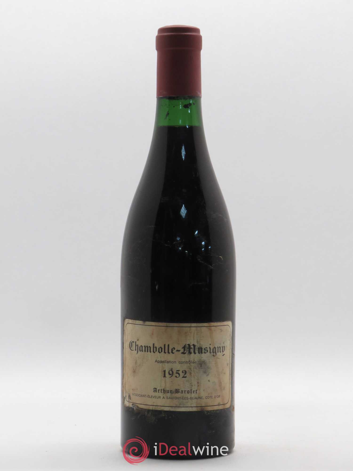 Chambolle-Musigny Maison Arthur Barolet 1952 - Posten von 1 Flasche - 0