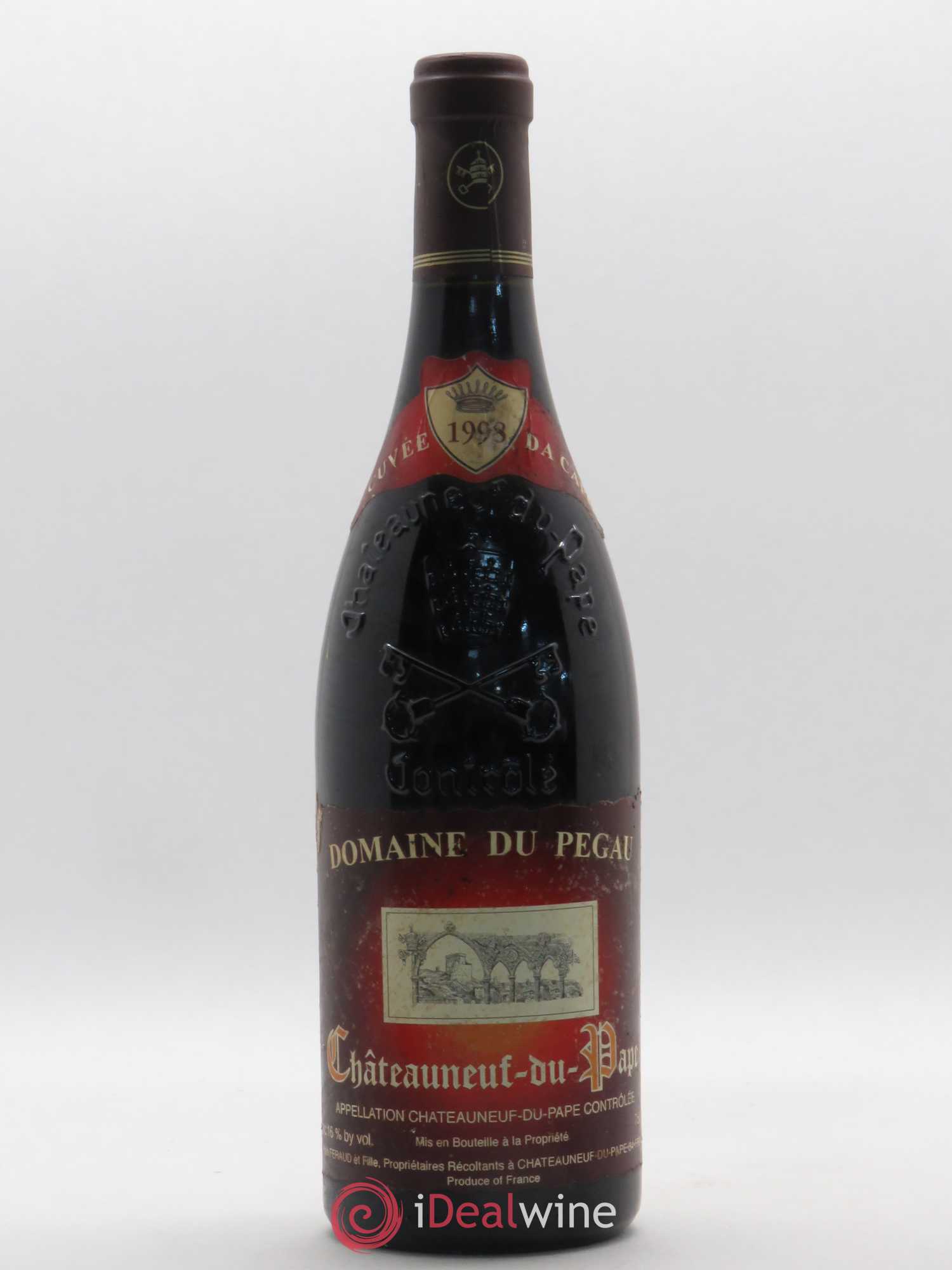 Châteauneuf-du-Pape Domaine du Pégau Cuvée Da Capo Paul et Laurence Féraud 1998 - Lot de 1 bouteille - 0