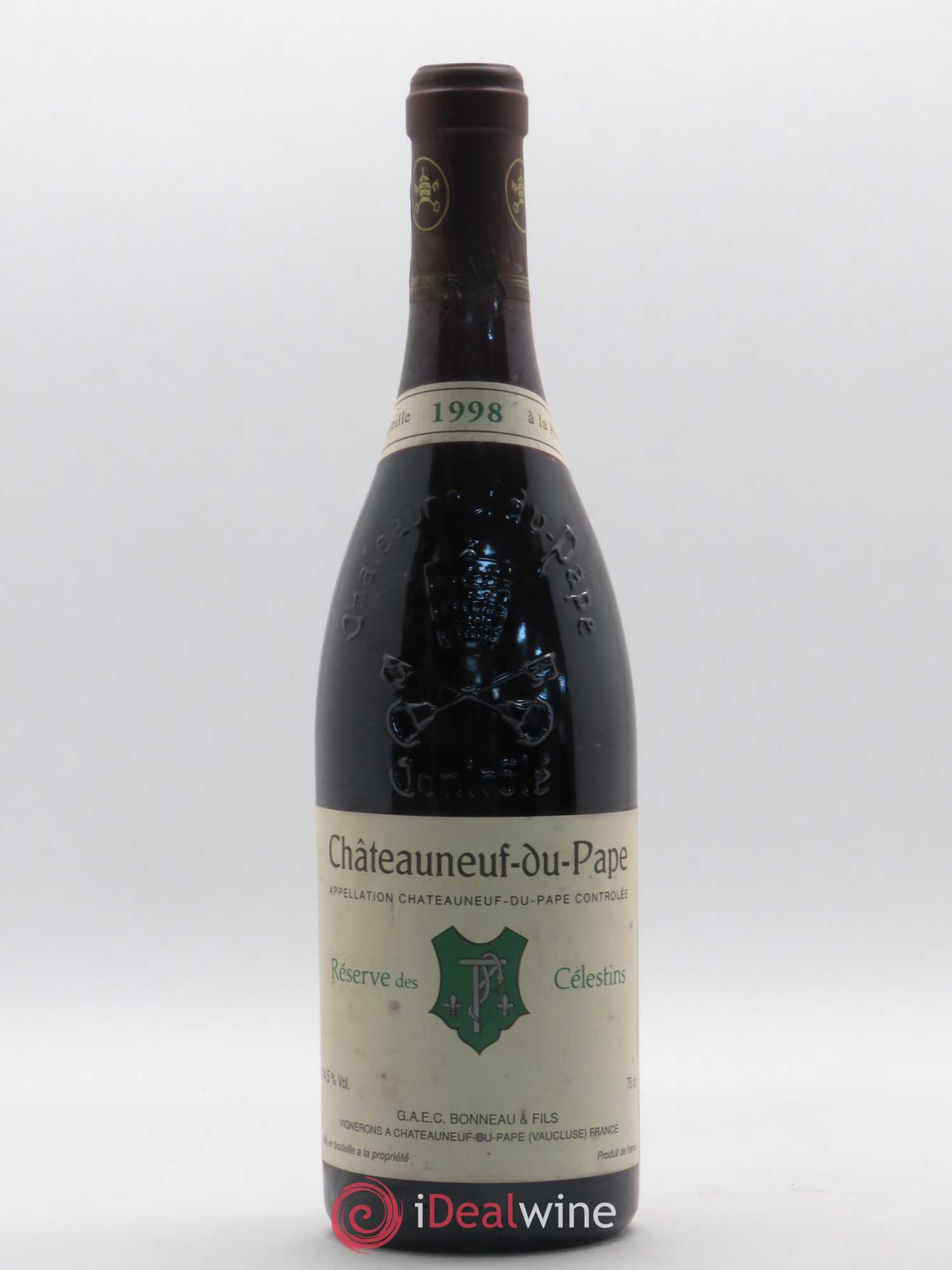 Châteauneuf-du-Pape Réserve des Célestins Henri Bonneau & Fils 1998 - Lot de 1 bouteille - 0