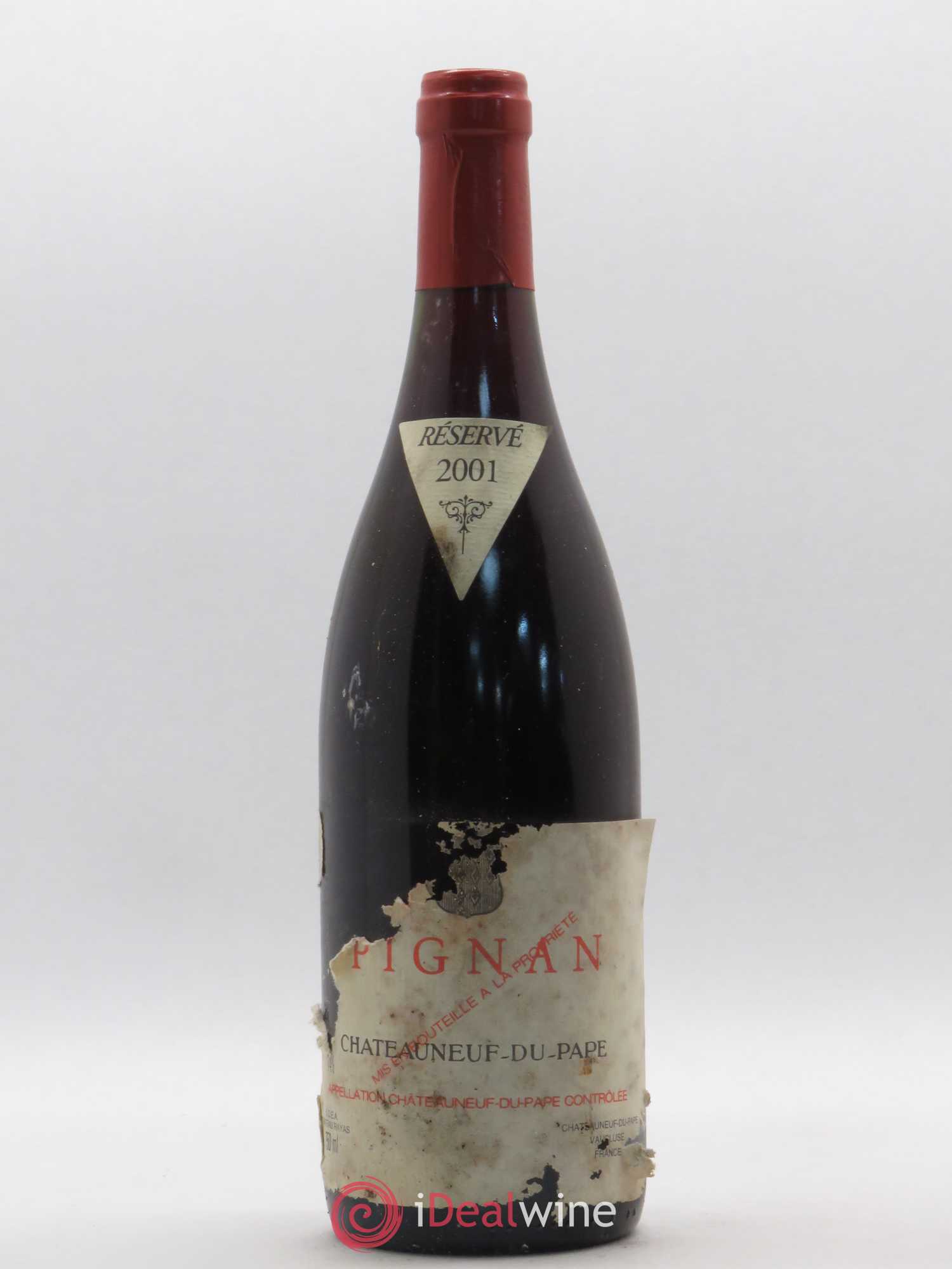 Châteauneuf-du-Pape Pignan Emmanuel Reynaud 2001 - Lot de 1 bouteille - 0