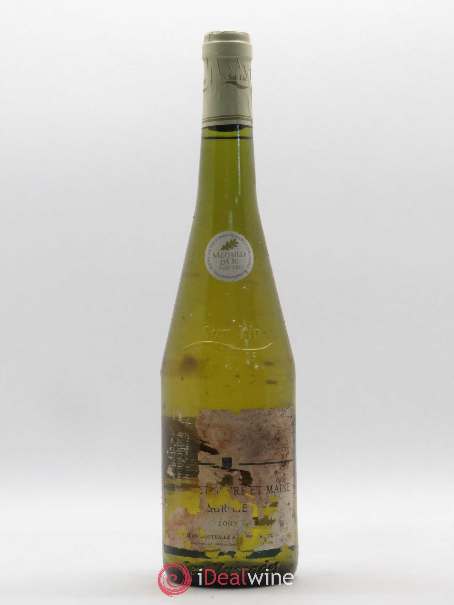 Muscadet-Sèvre-et-Maine sur lie Château les Cléons (sans prix de réserve) 2003 - Posten von 1 Flasche - 0