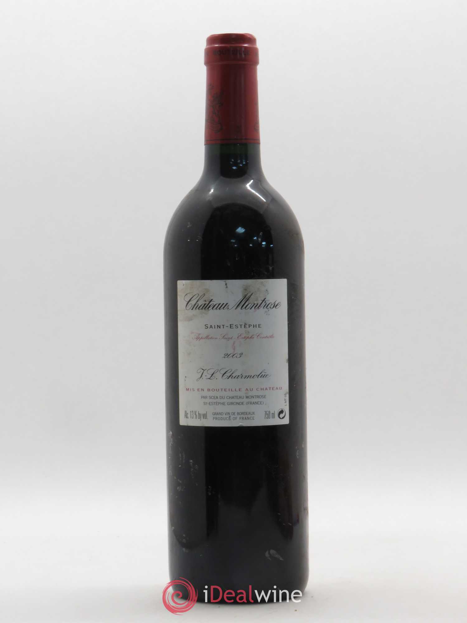Château Montrose 2ème Grand Cru Classé 2003 - Lot de 1 bouteille - 1