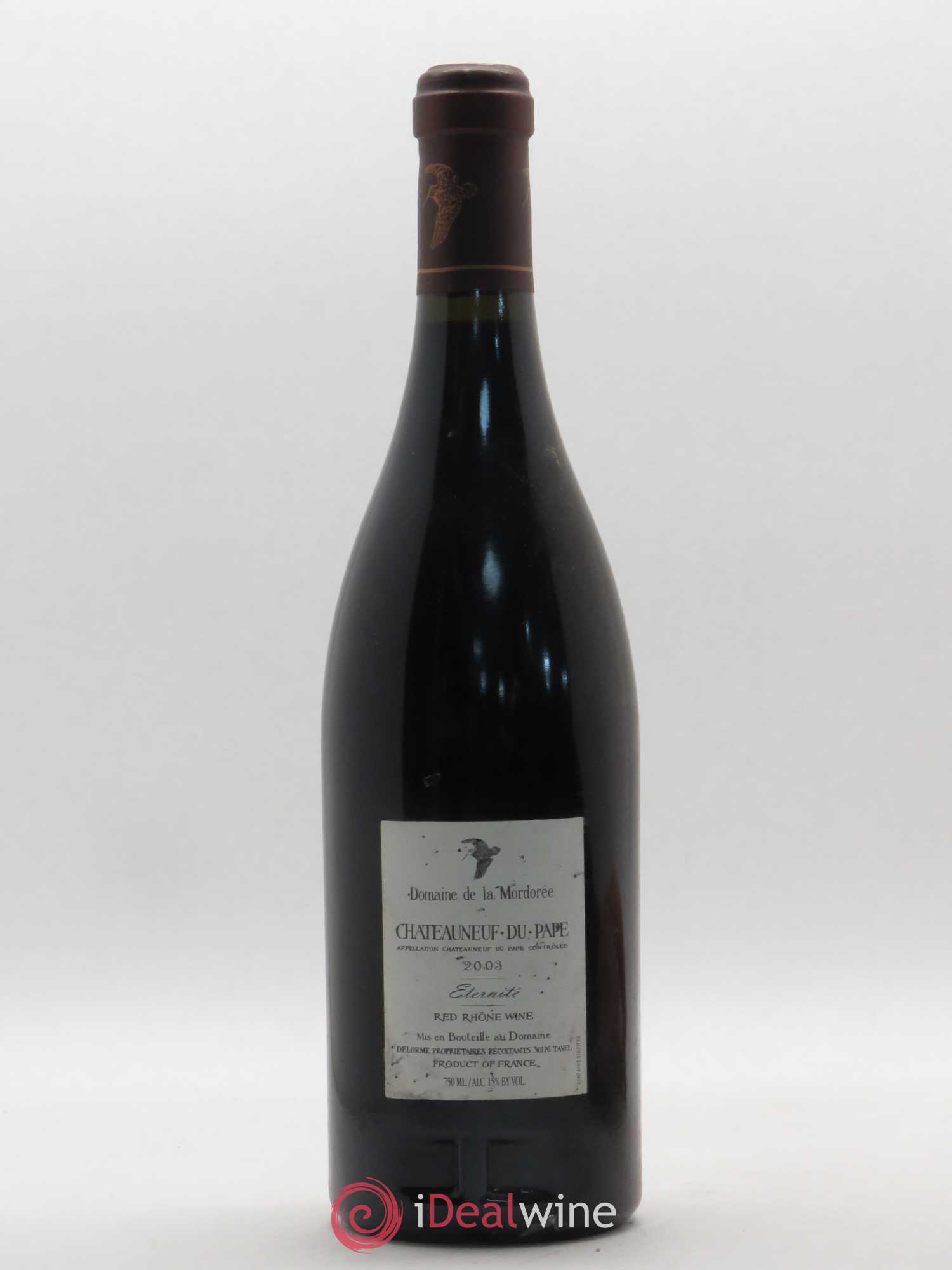 Châteauneuf-du-Pape La Plume du Peintre La Mordorée (Domaine de) 2003 - Lot de 1 bouteille - 1