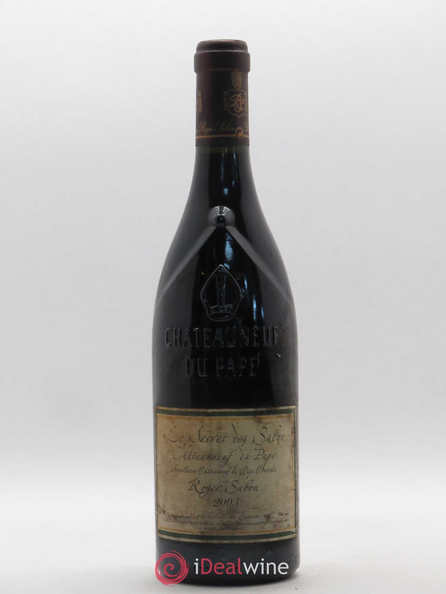 Châteauneuf-du-Pape Le Secret des Sabon Domaine Roger Sabon 2003 - Lot de 1 bouteille - 0