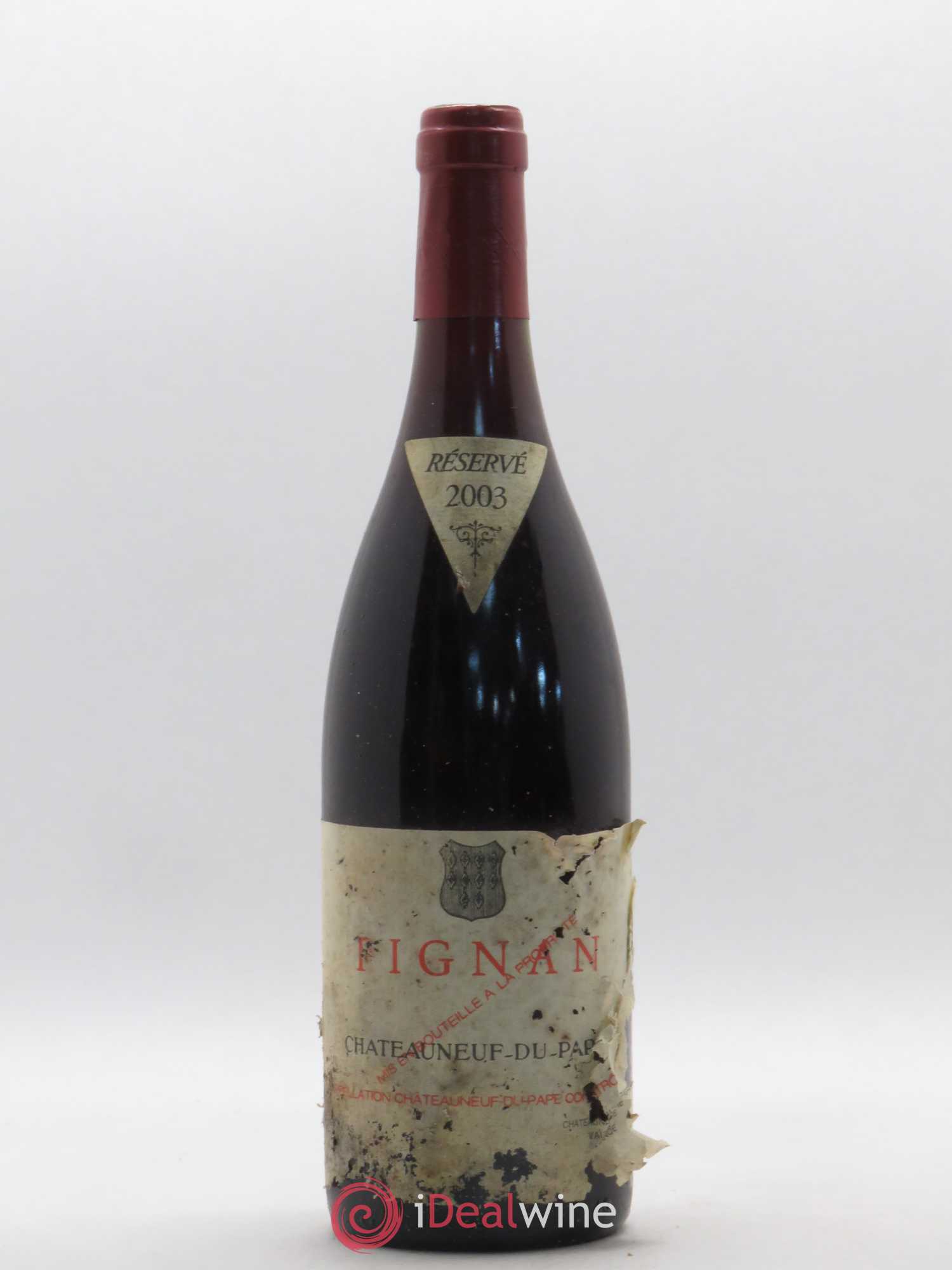 Châteauneuf-du-Pape Pignan Emmanuel Reynaud 2003 - Lot de 1 bouteille - 0